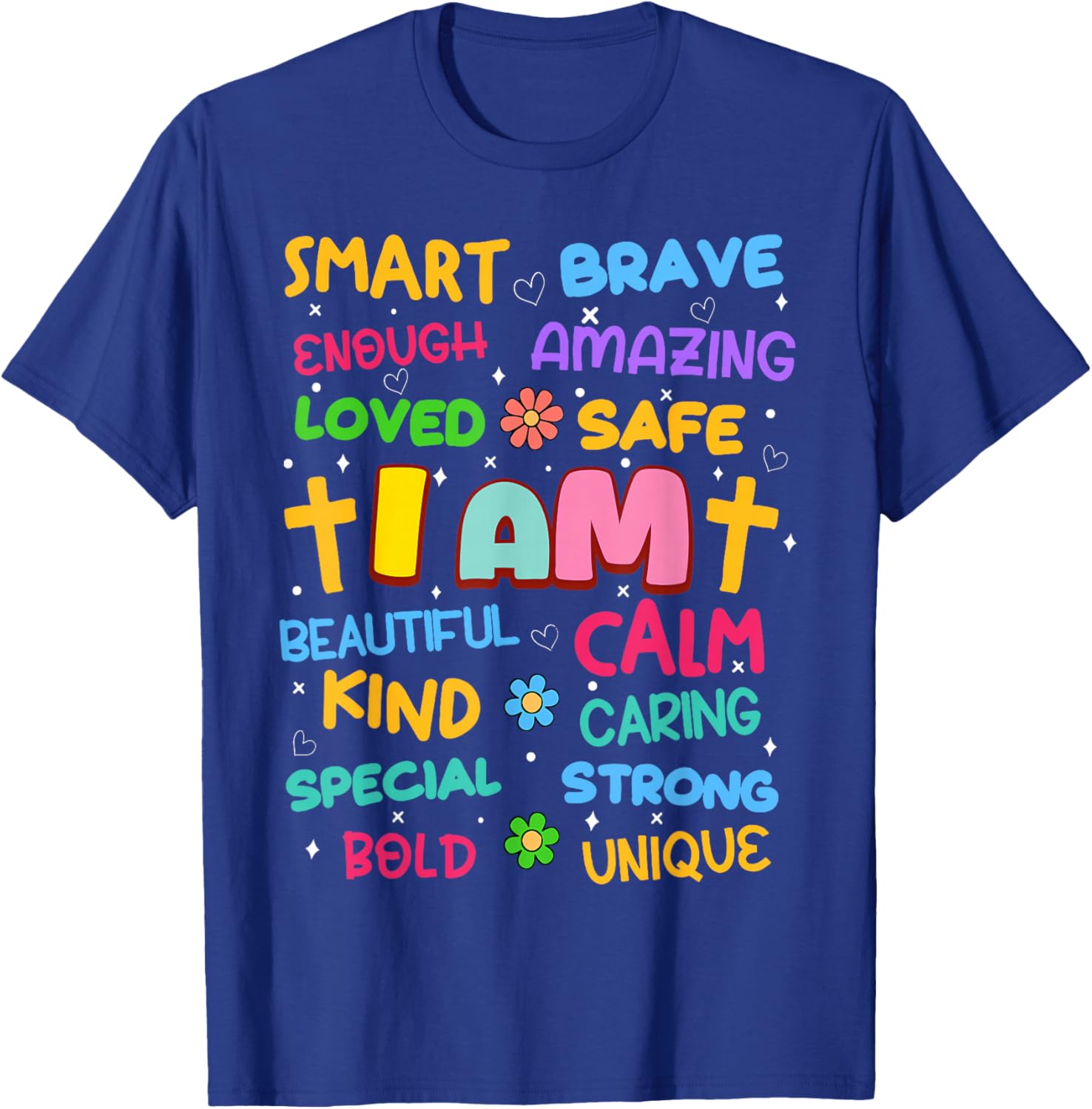 Colorful I Am Daily Affirmation T-Shirt for Christian Toddler Girls - 15