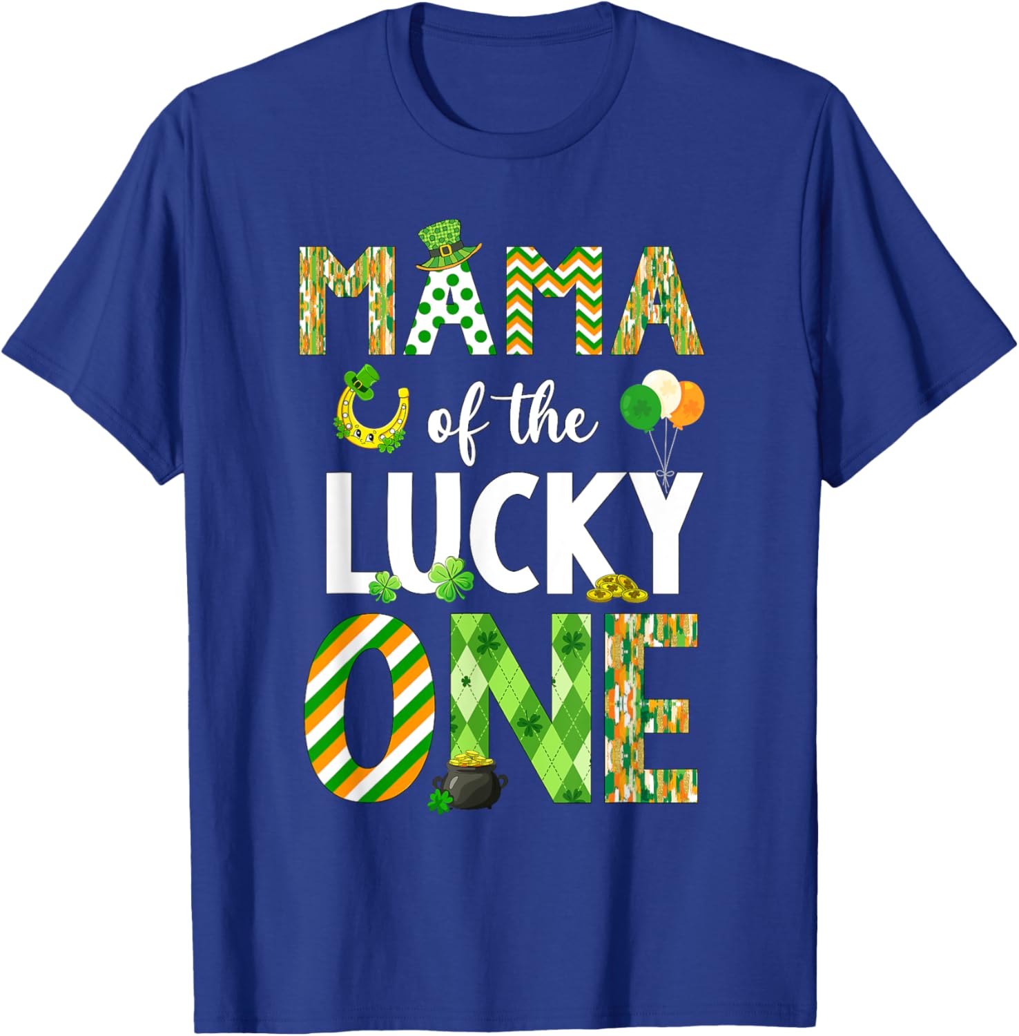 Mama Of The Lucky One 1st Birthday T-Shirt for St. Patrick's Day Fun - 21