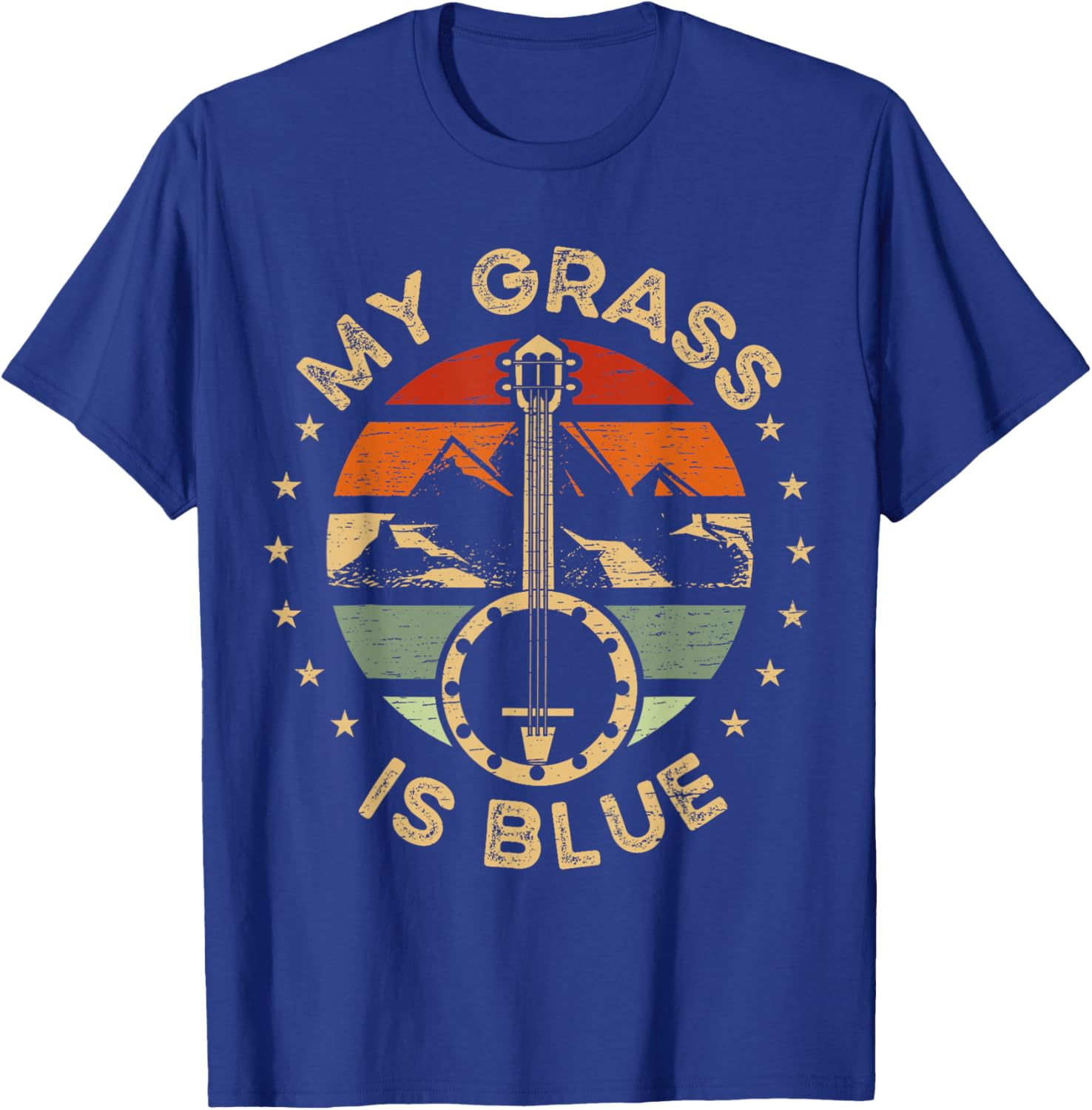 Blue Grass Banjo T-Shirt Perfect for Music Festival Lovers and Players - 6