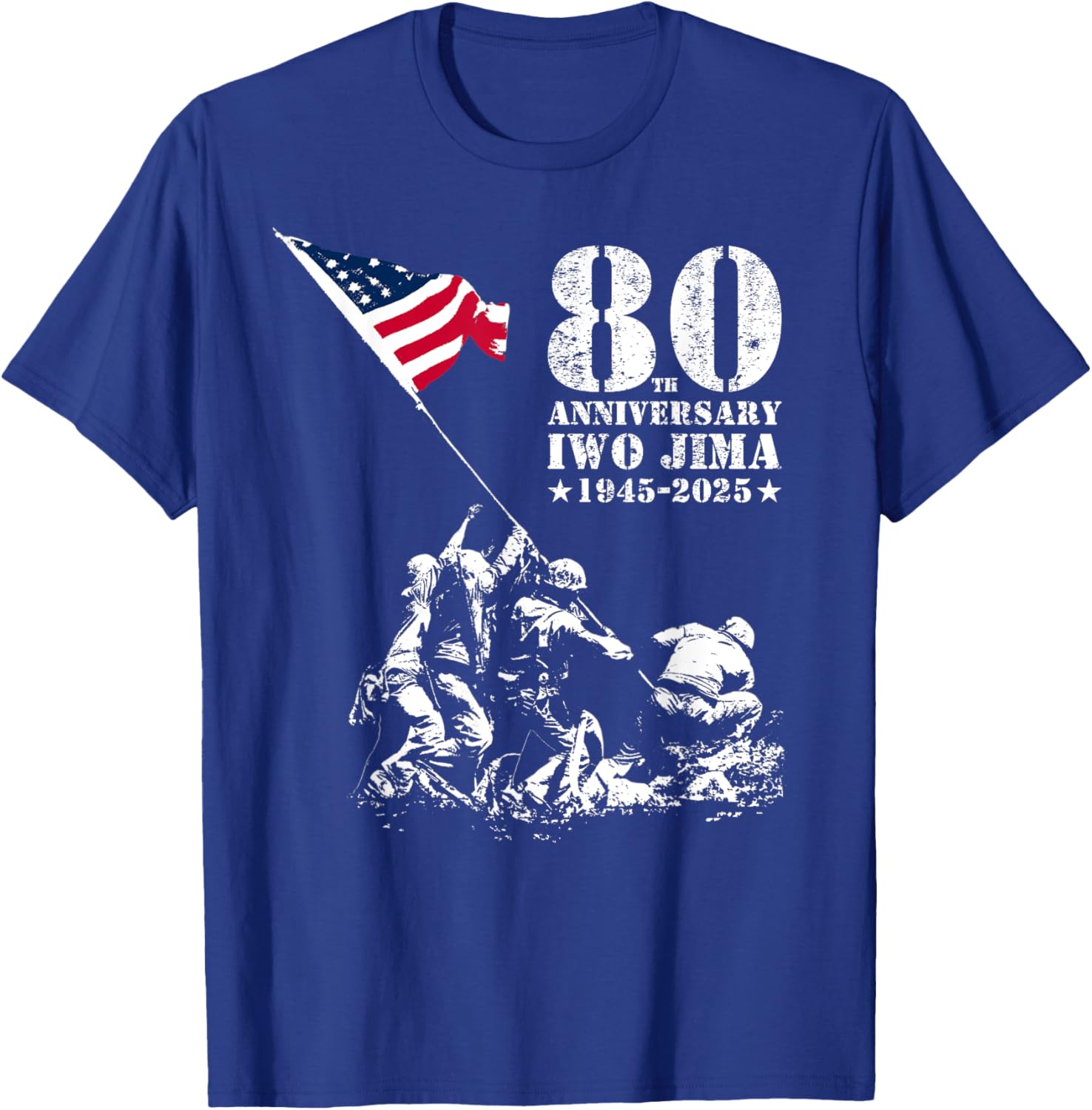 80th Anniversary Iwo Jima WWII Veterans T-Shirt for Honor and Remembrance - 22