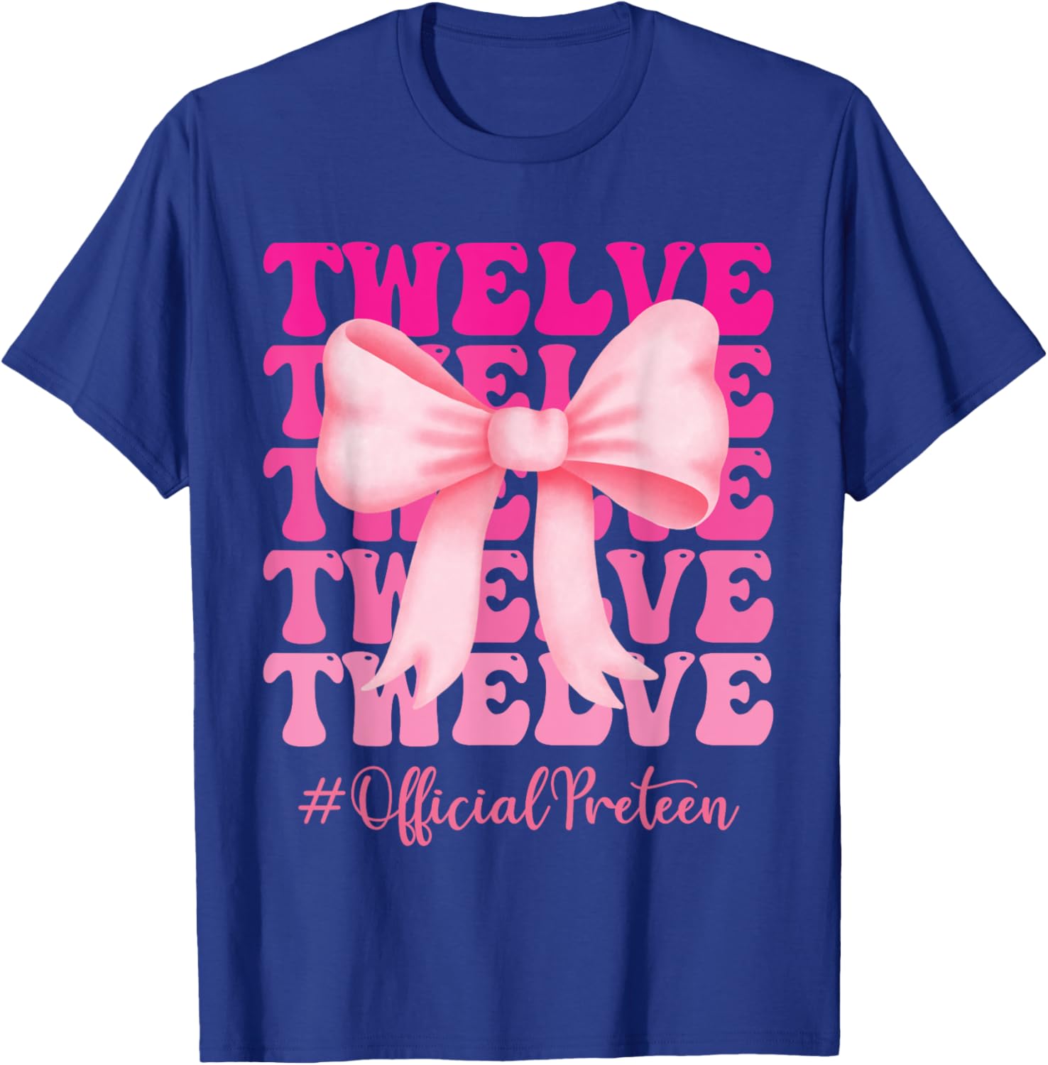 Birthday Girl Pink Coquette Bow T-Shirt for Stylish 12 Year Olds - 4