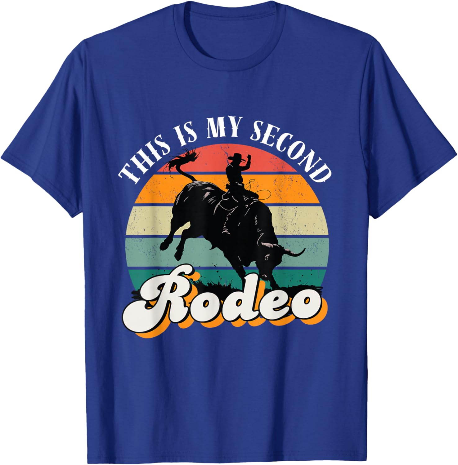 Vintage Cowboy Retro T-Shirt - This Is My Second Rodeo Funny Tee - 8