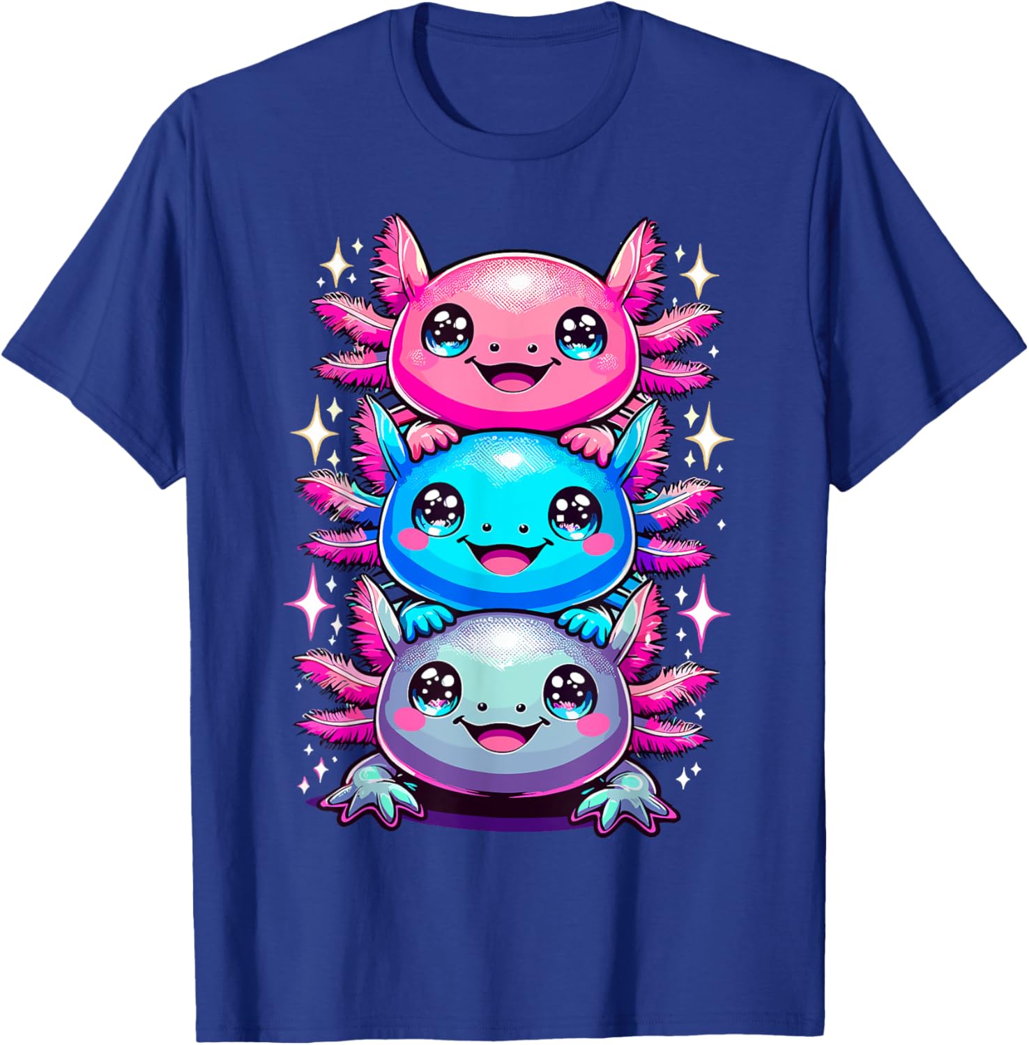 Colorful Axolotl Art T-Shirt for Nature Lovers and Animal Enthusiasts - 12