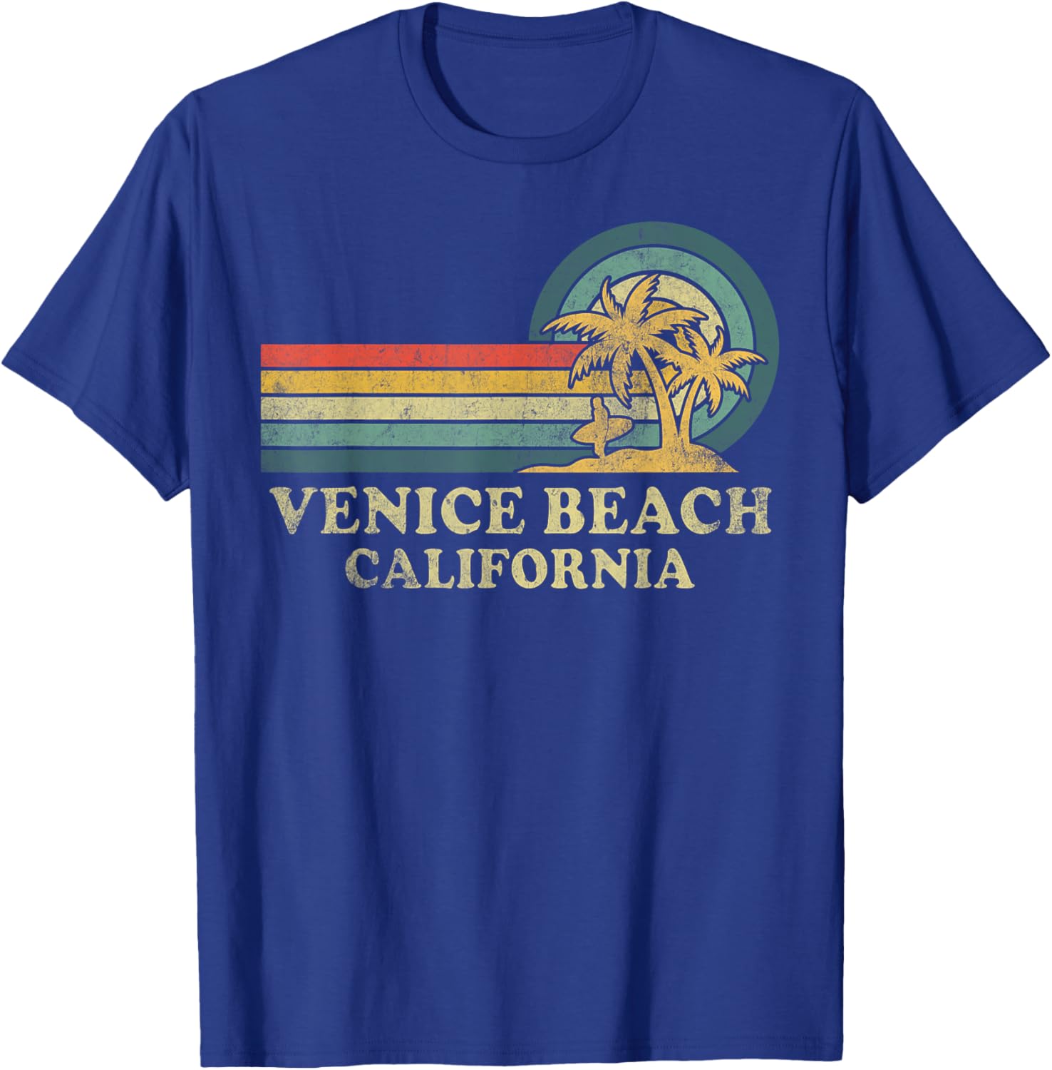 Vintage Venice Beach Family Vacation Palm Tree T-Shirt for Fun Lovers - 10