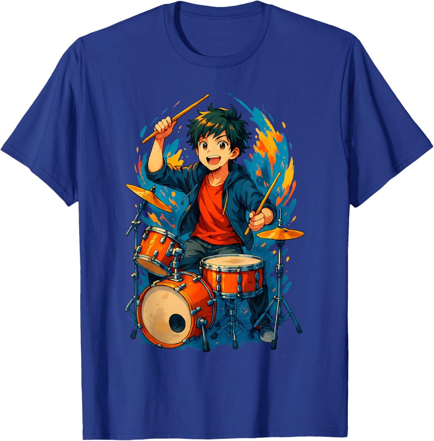 Anime Drummer Music T-Shirt for Music Lovers and Anime Fans - 11