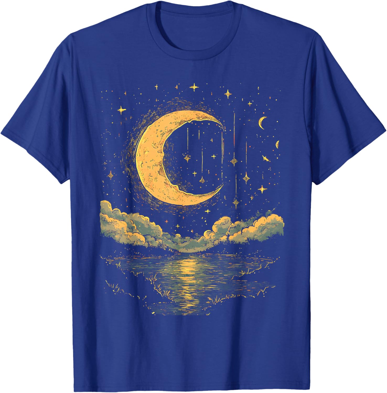 Boho Half Moon Vintage T-Shirt for Celestial Hippie Style Enthusiasts - 9