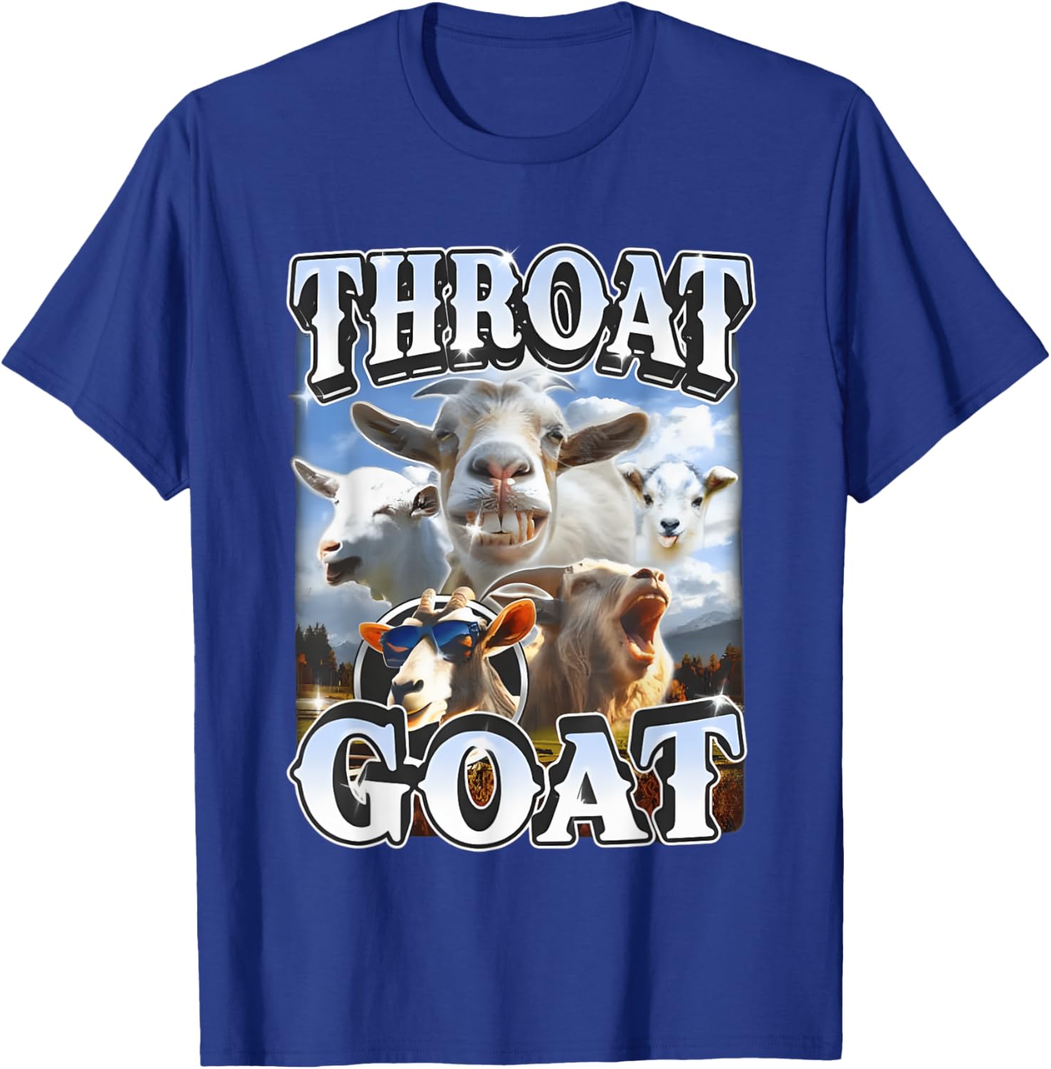 Throat Goat Retro Funny Gag T-Shirt for Adult Humor Lovers - 3