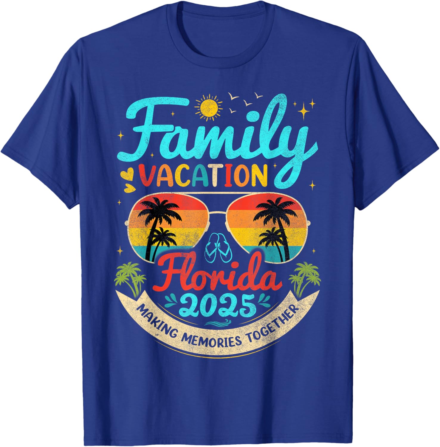 Vintage Florida Family Vacation Group T-Shirt for Memorable Trips 2025 - 1