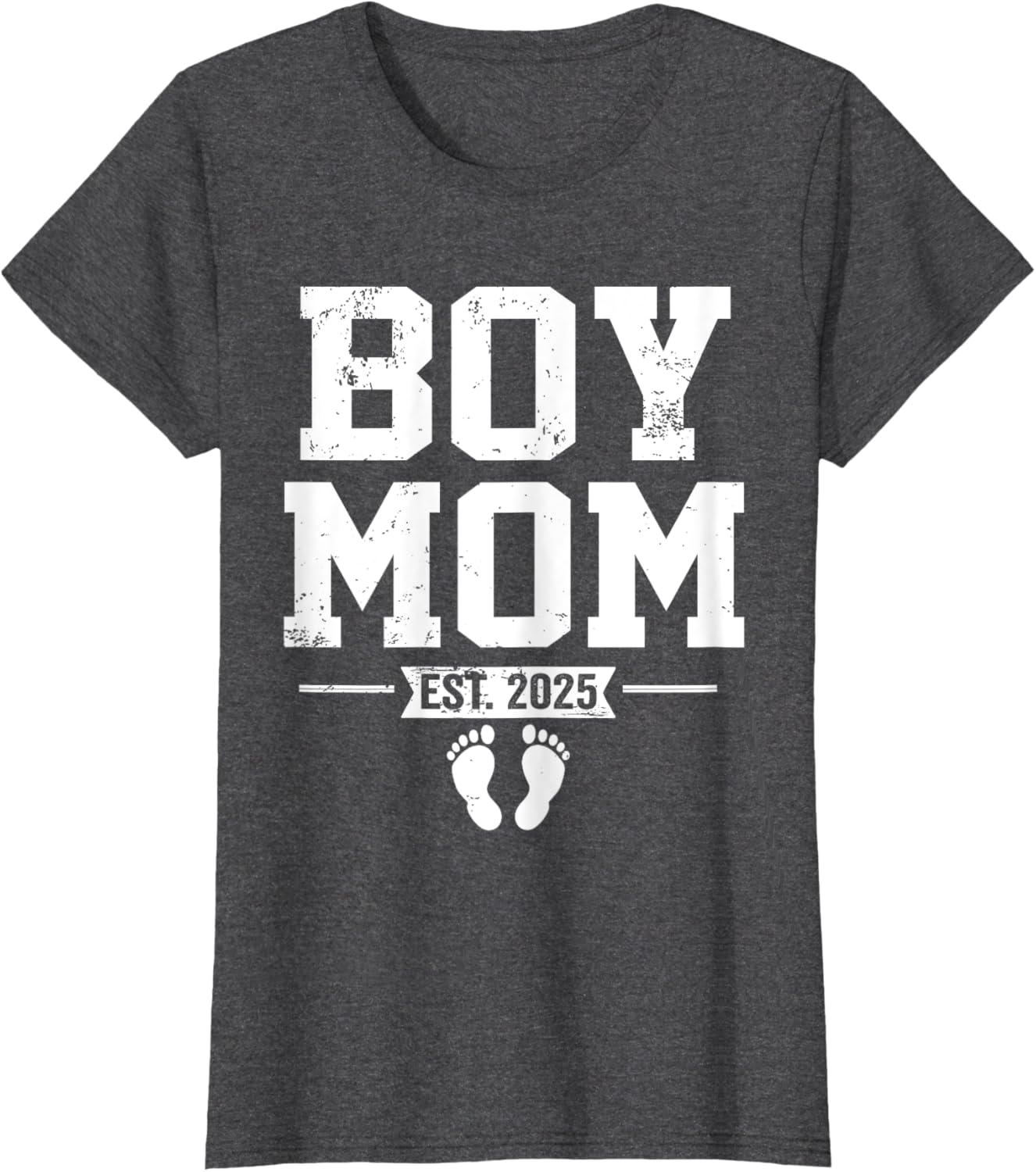 Boy Mom Established 2025 Newborn Mother's Day Gift T-Shirt - 5