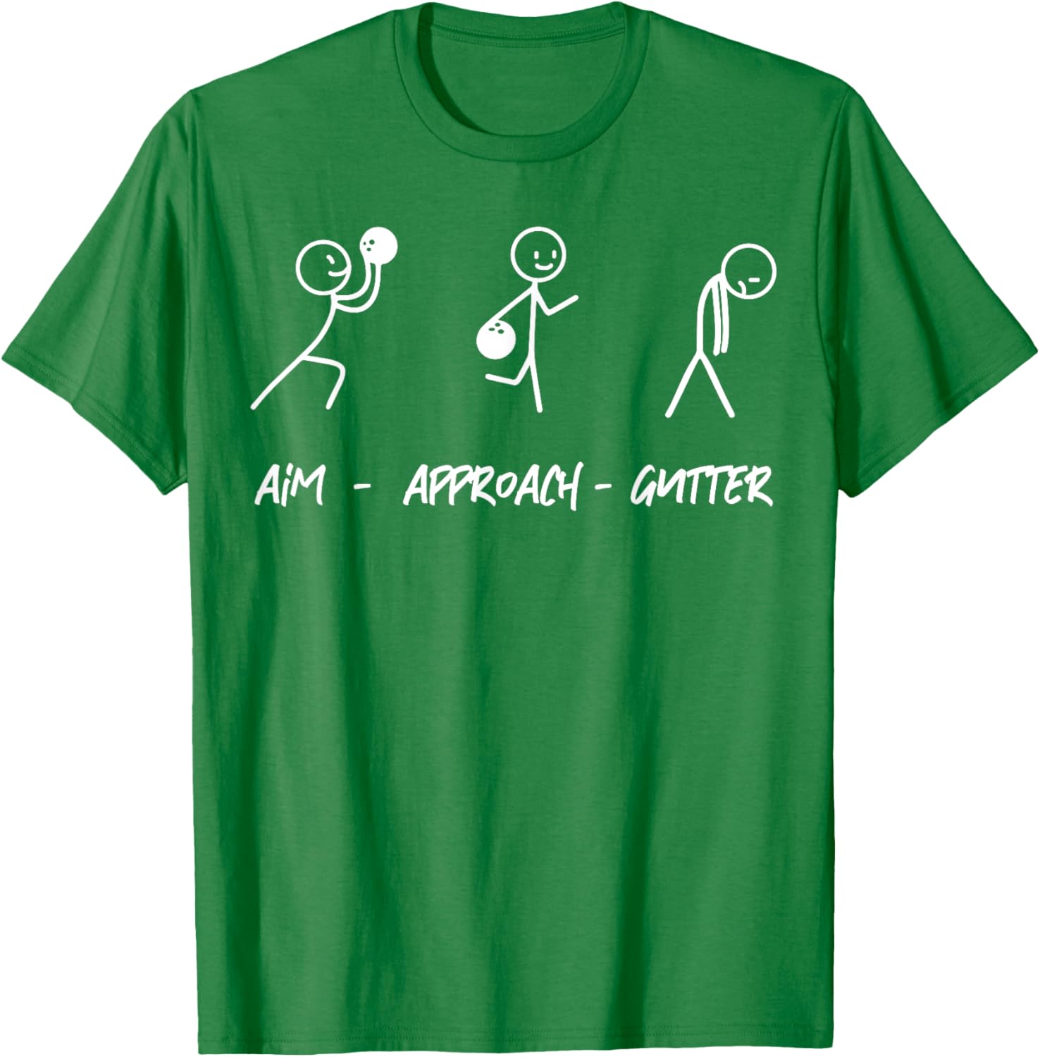 Aim Gutter Bowler T-Shirt for Bowling Lovers - Fun and Comfortable Wear - 6