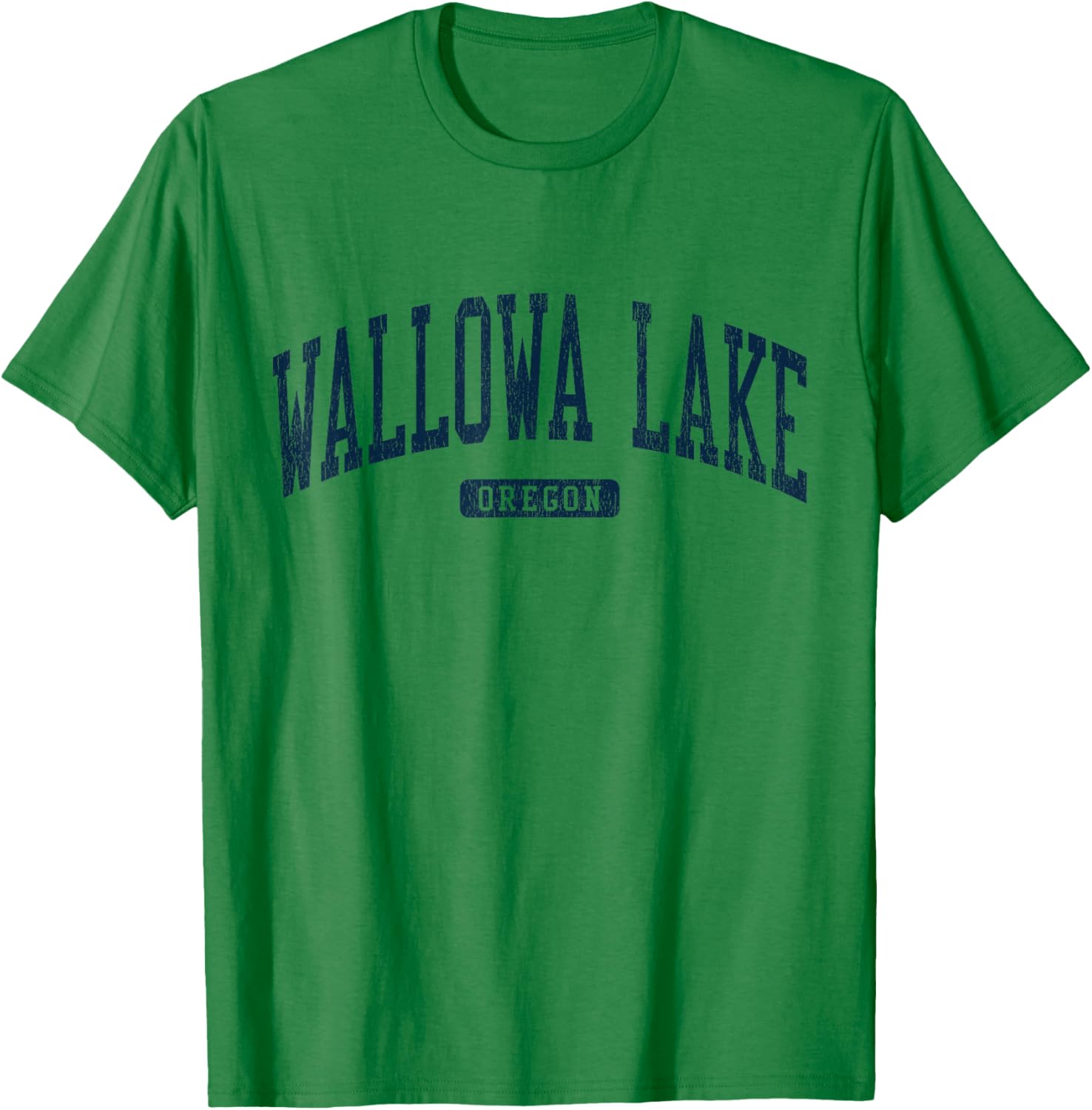 Wallowa Lake Oregon College Style Blue T-Shirt for Casual Wear - 4
