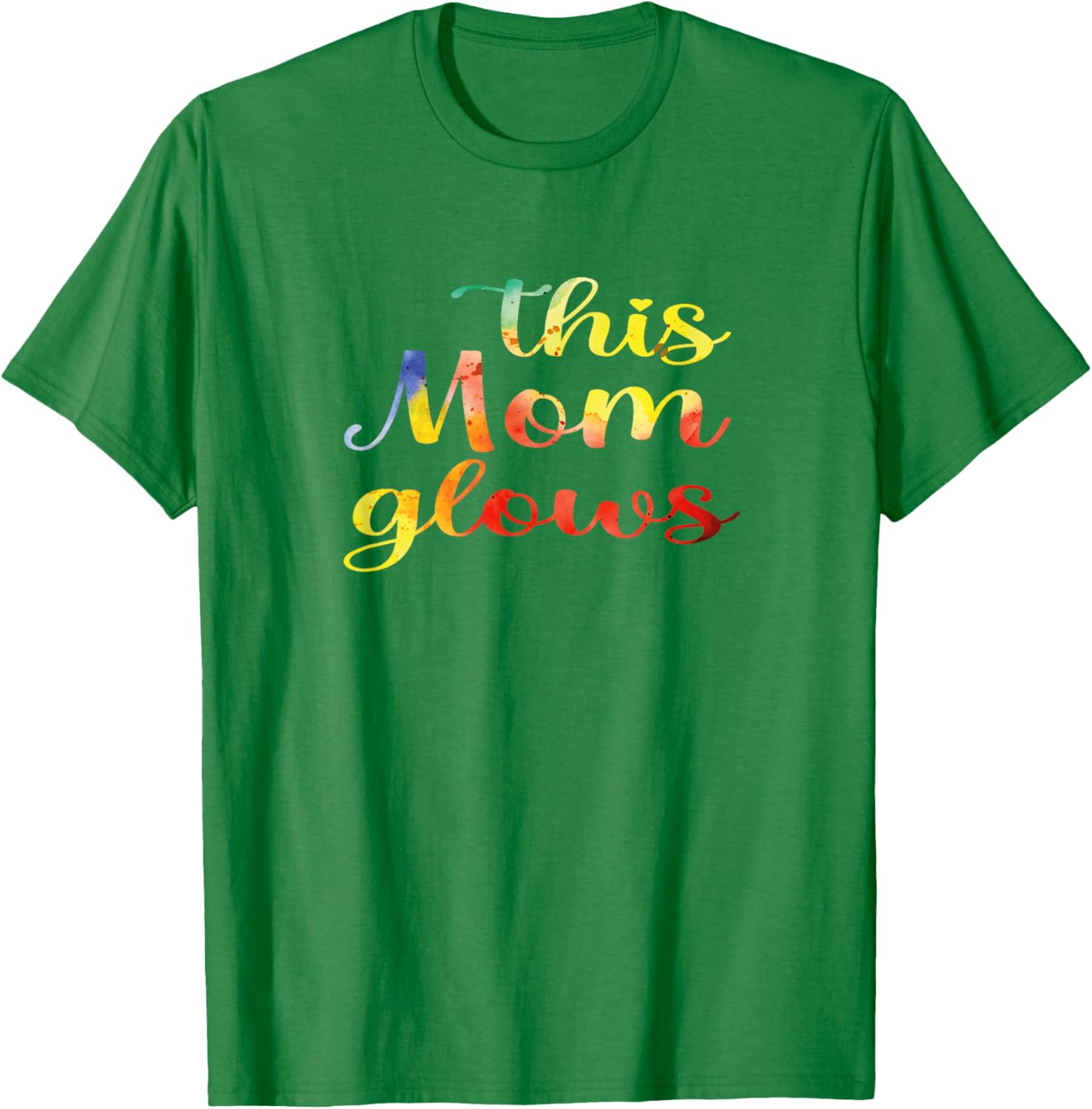 This Mom Glows 80s Tie-Dye Happy Mother's Day T-Shirt for Women - 6
