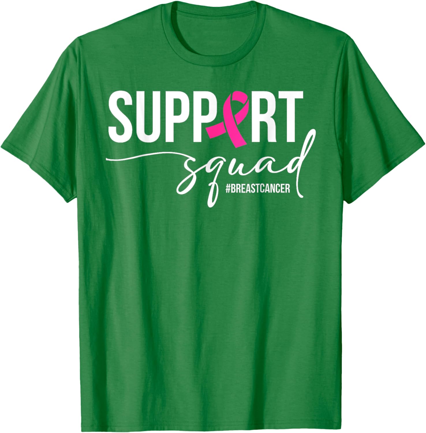 Breast Cancer Warrior Support Squad T-Shirt for Awareness and Empowerment - 11