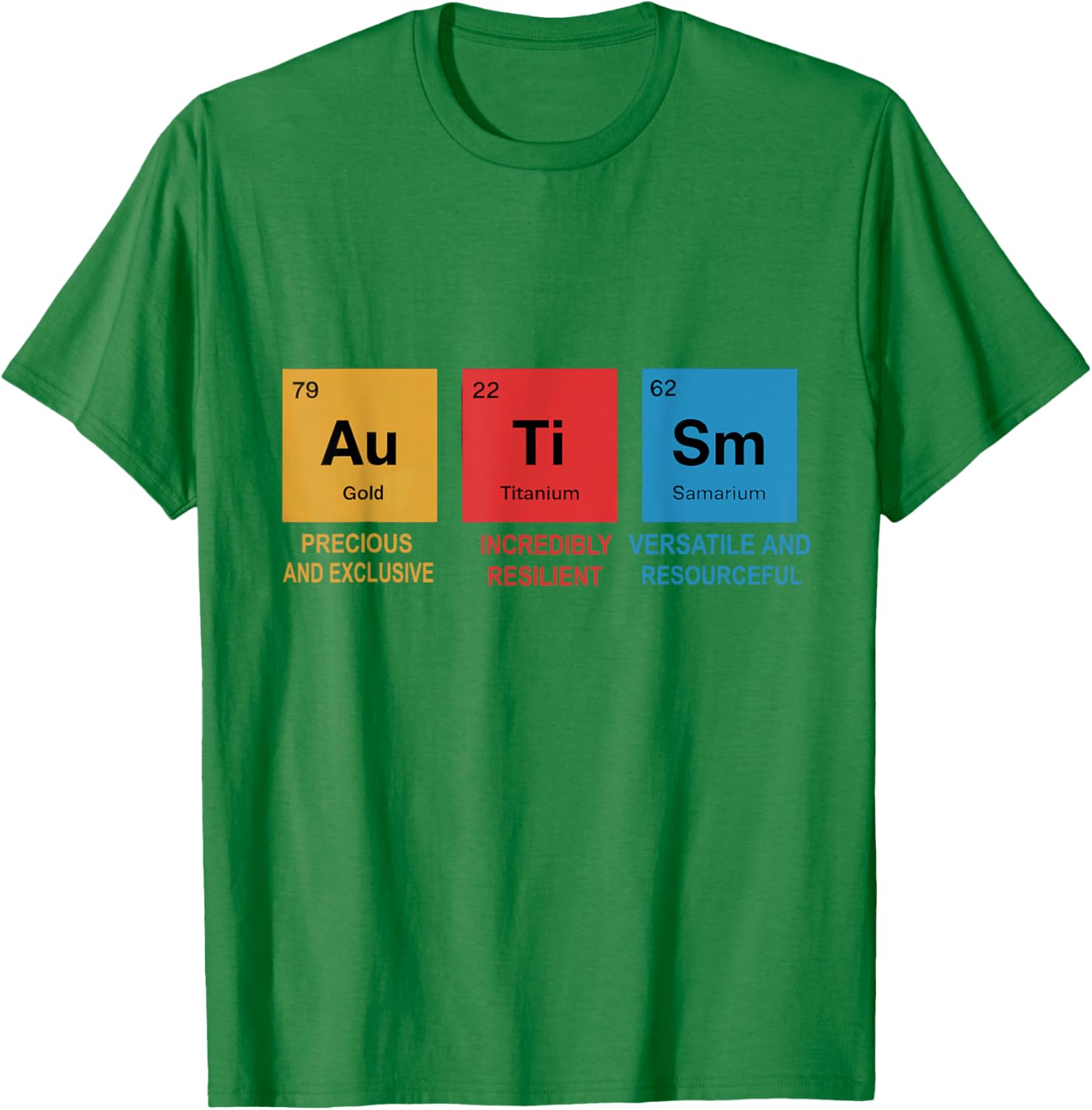 Autism Awareness T-Shirt with Chemistry Periodic Table for Men, Women, Kids - 14