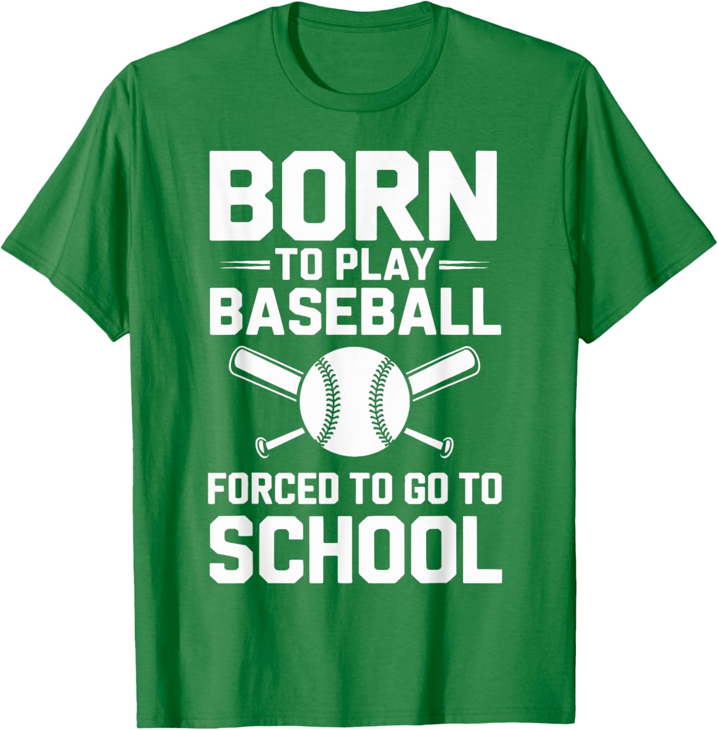 Born to Play Baseball T-Shirt Perfect for Young Athletes in School - 13