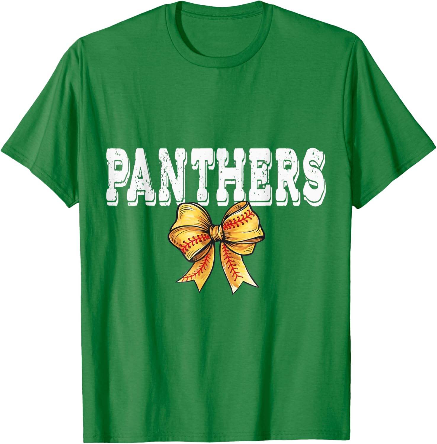 Coquette Panther Softball Game Day Bow T-Shirt for Team Spirit and Style - 7
