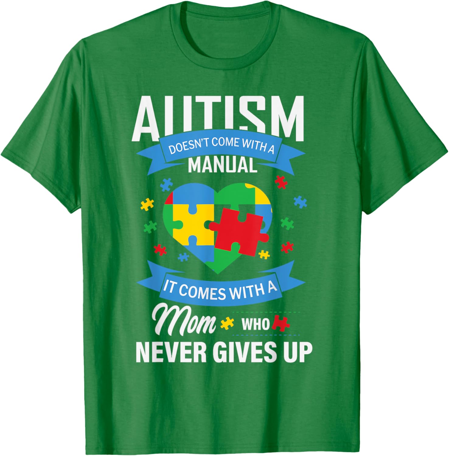 Autism Awareness T-Shirt for Moms - No Manual Needed Design - 8