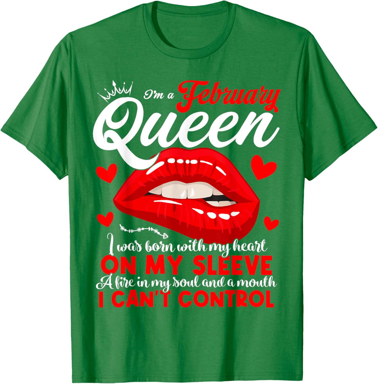 February Birthday Queen T-Shirt for Women and Girls - Celebrate Your Shine - 14