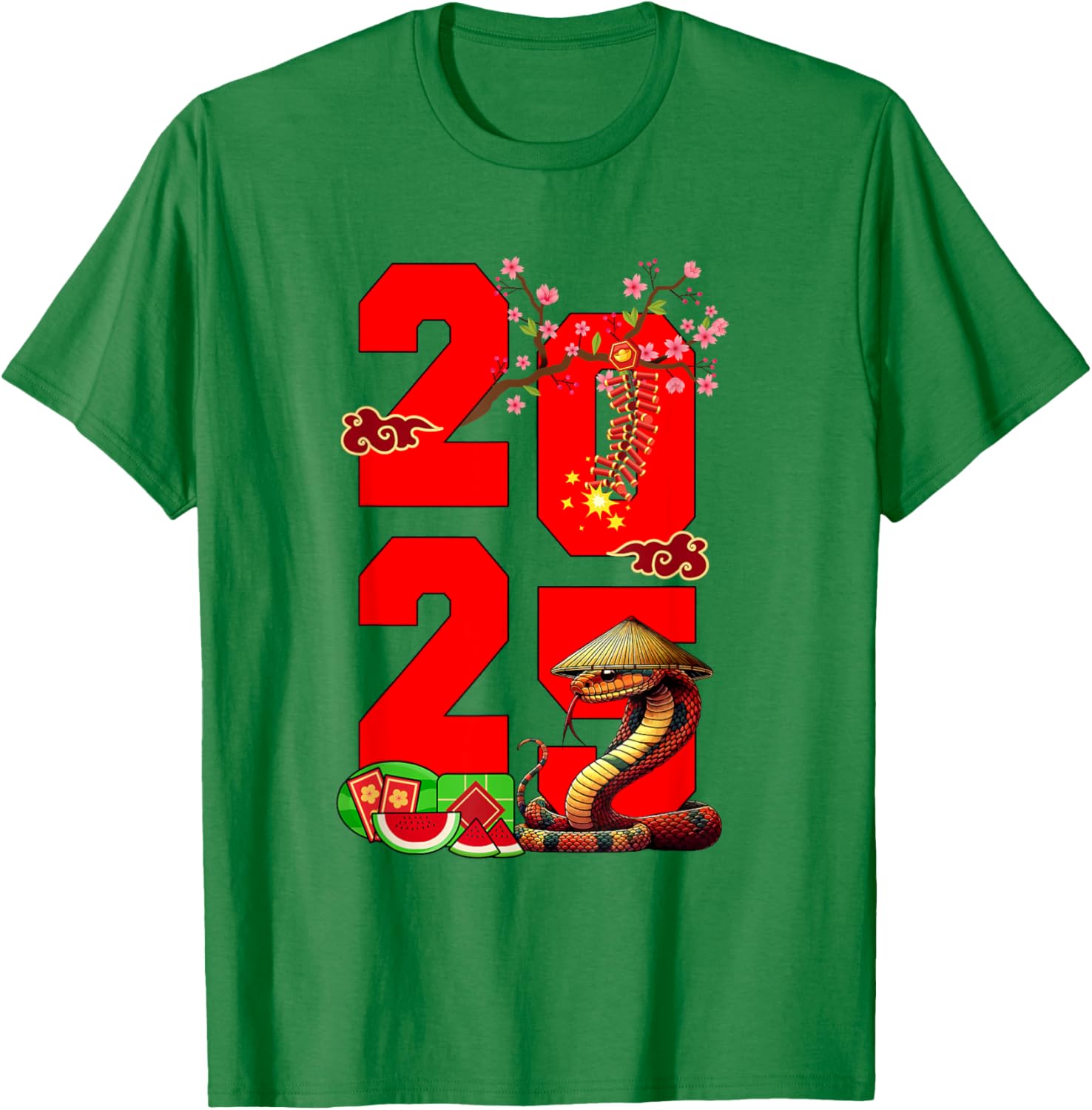 2025 Vietnamese Lunar New Year Snake Family T-Shirt for Festive Fun - 4