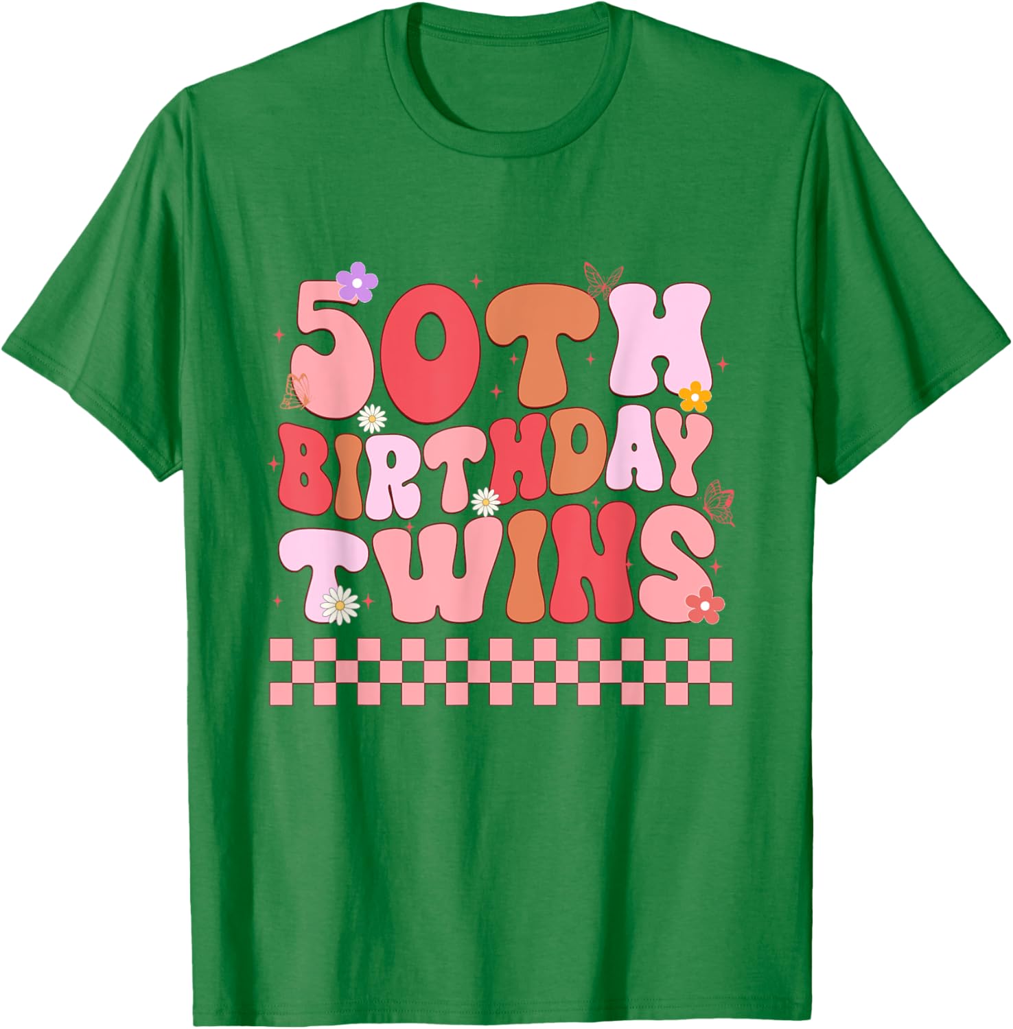 Matching 50th Birthday Twins T-Shirt for Siblings Celebrating Together - 3