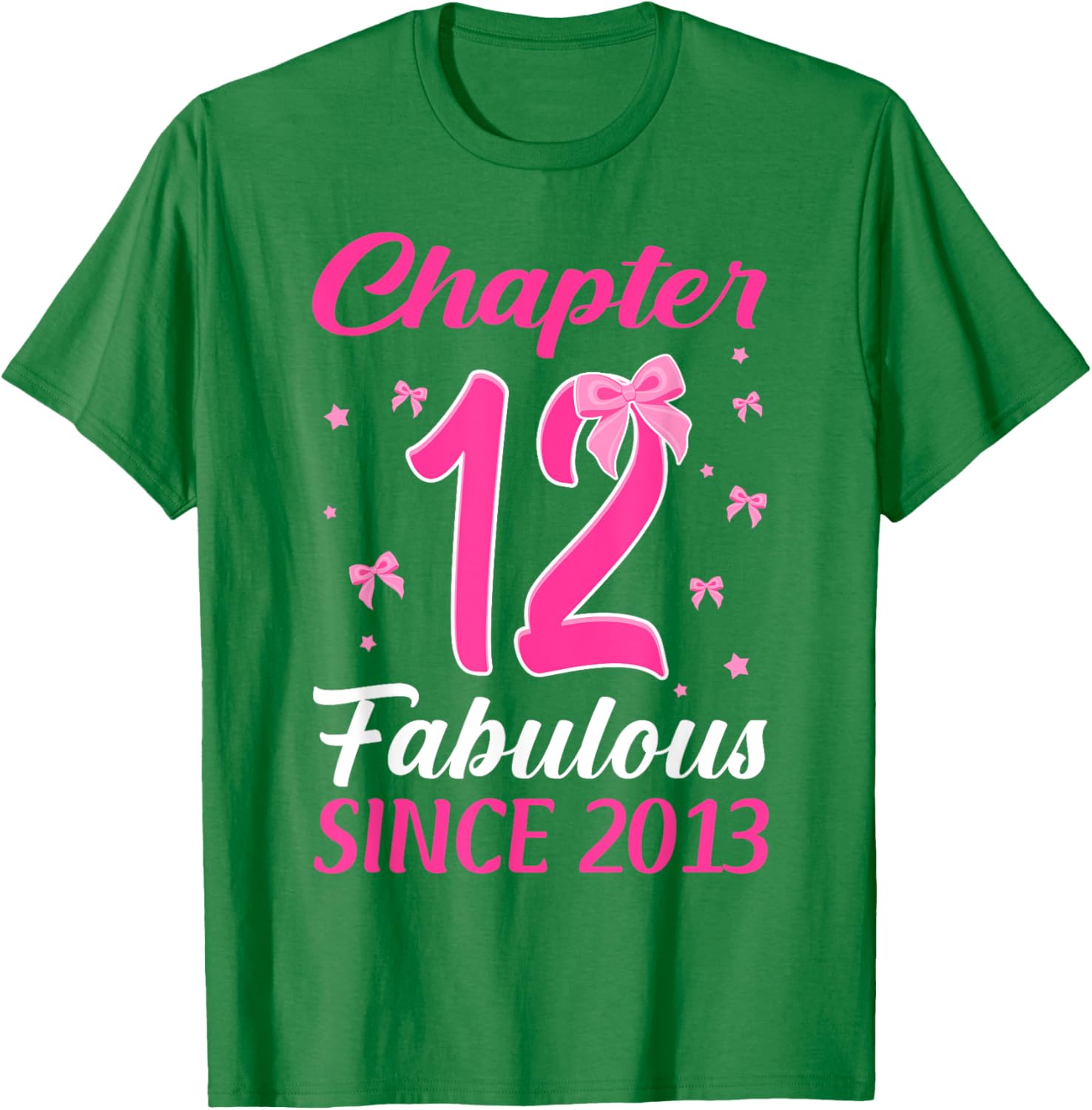 Fabulous Since 2013 Happy 12th Birthday Girl T-Shirt for Celebrations - 14