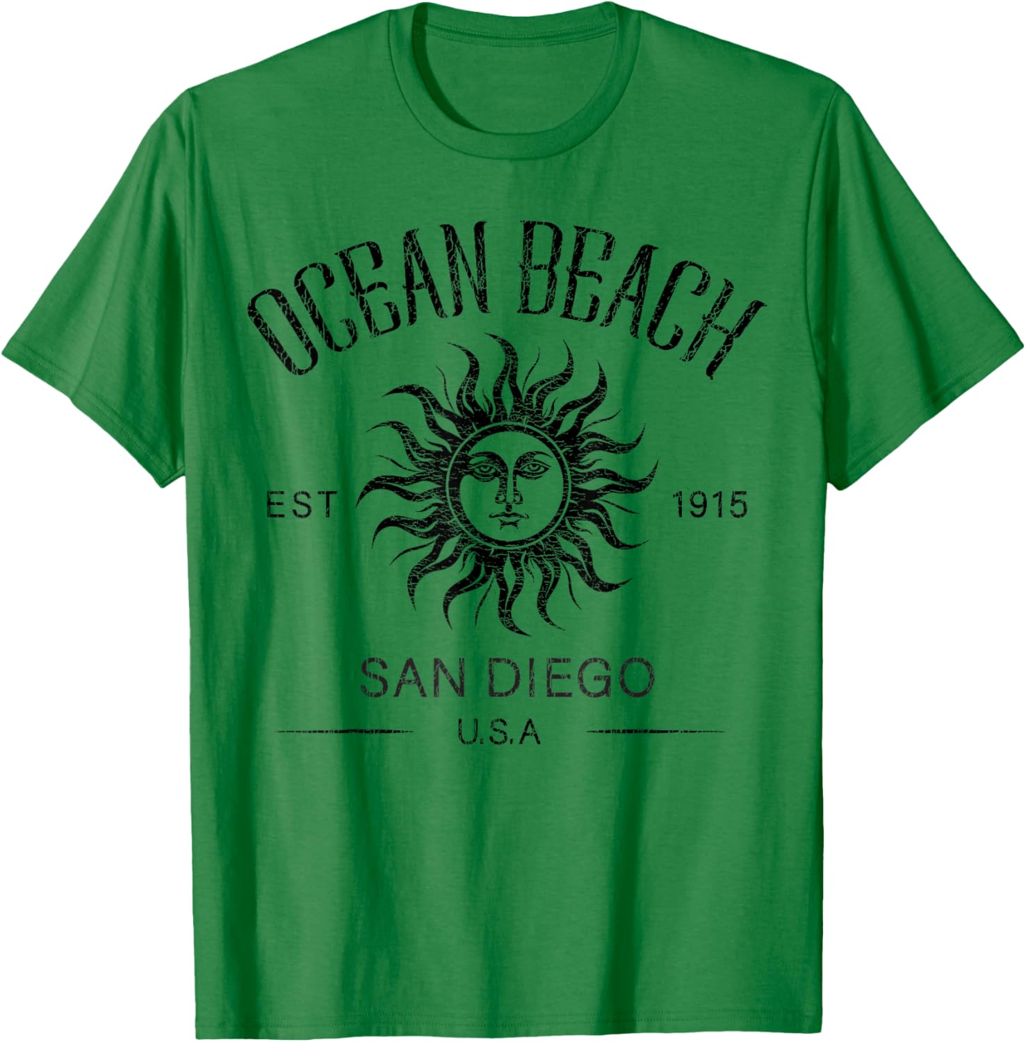 Vintage Summer Vacation T-Shirt San Diego Ocean Beach Established 1915 - 5