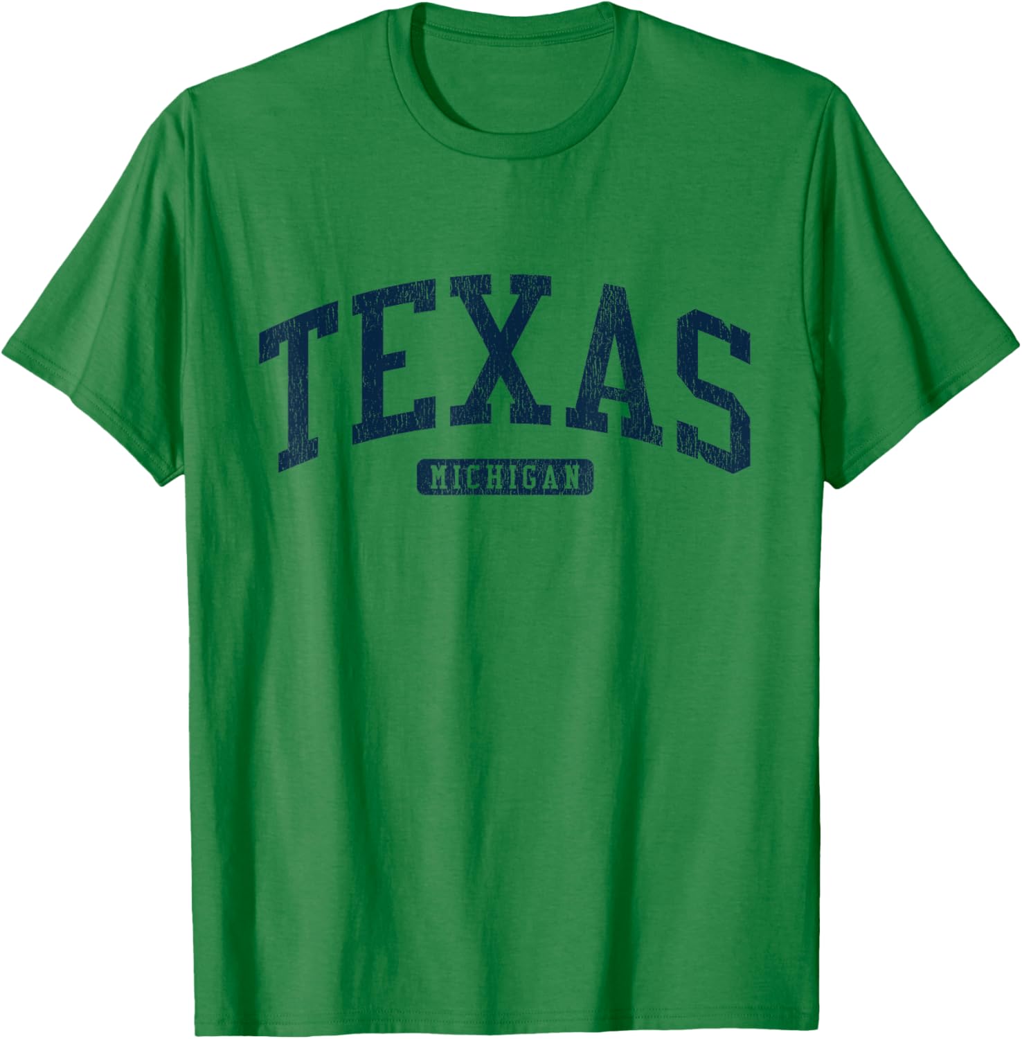 Texas Michigan College Blue T-Shirt Stylish Casual Wear for Students - 16