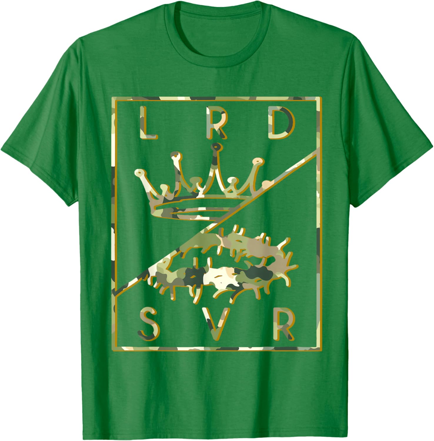 Camo Jesus Crown T-Shirt - Christian King Lord & Savior Apparel - 17