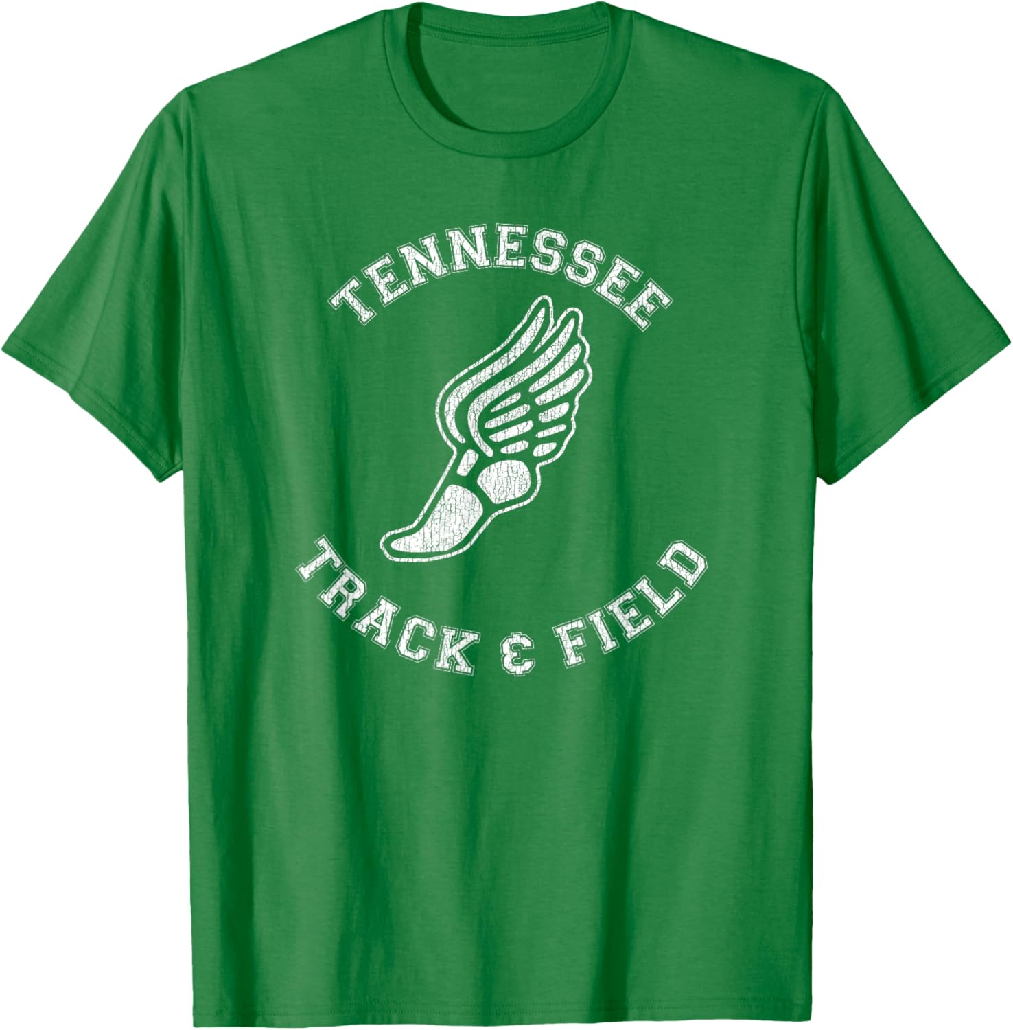 Tennessee Track and Field Retro Classic 80s Distressed T-Shirt - 5
