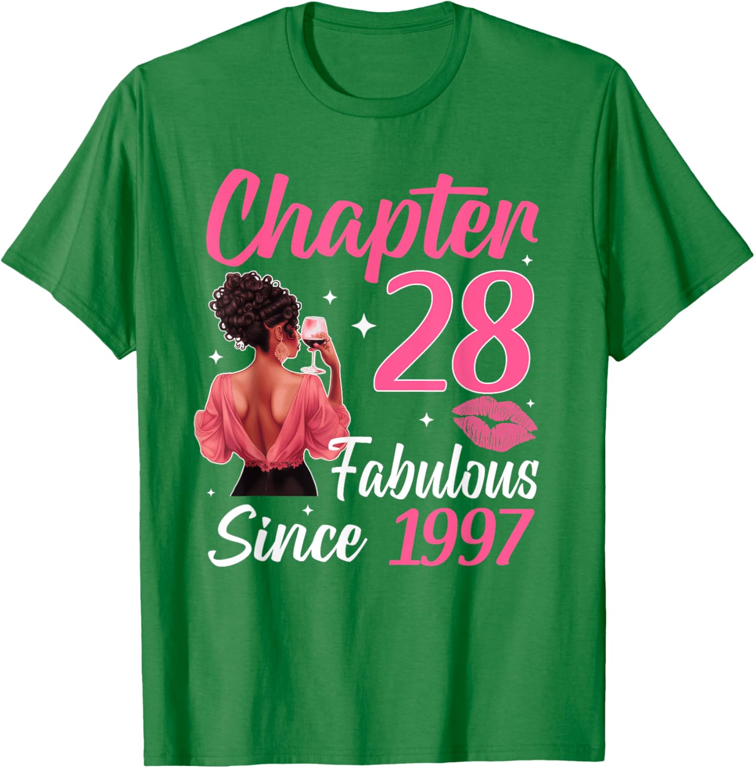 Fabulous Since 1997 28th Birthday T-Shirt for Black Women Celebrate in Style - 4