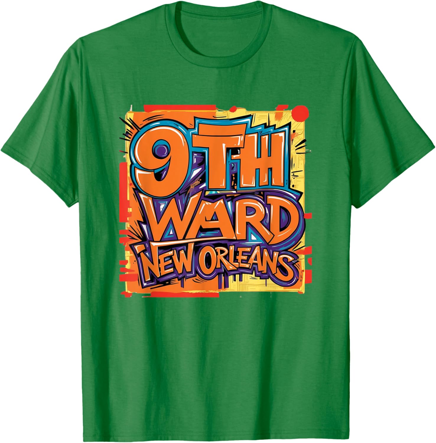 9th Ward Graffiti Art T-Shirt New Orleans Unique Style Clothing - 20