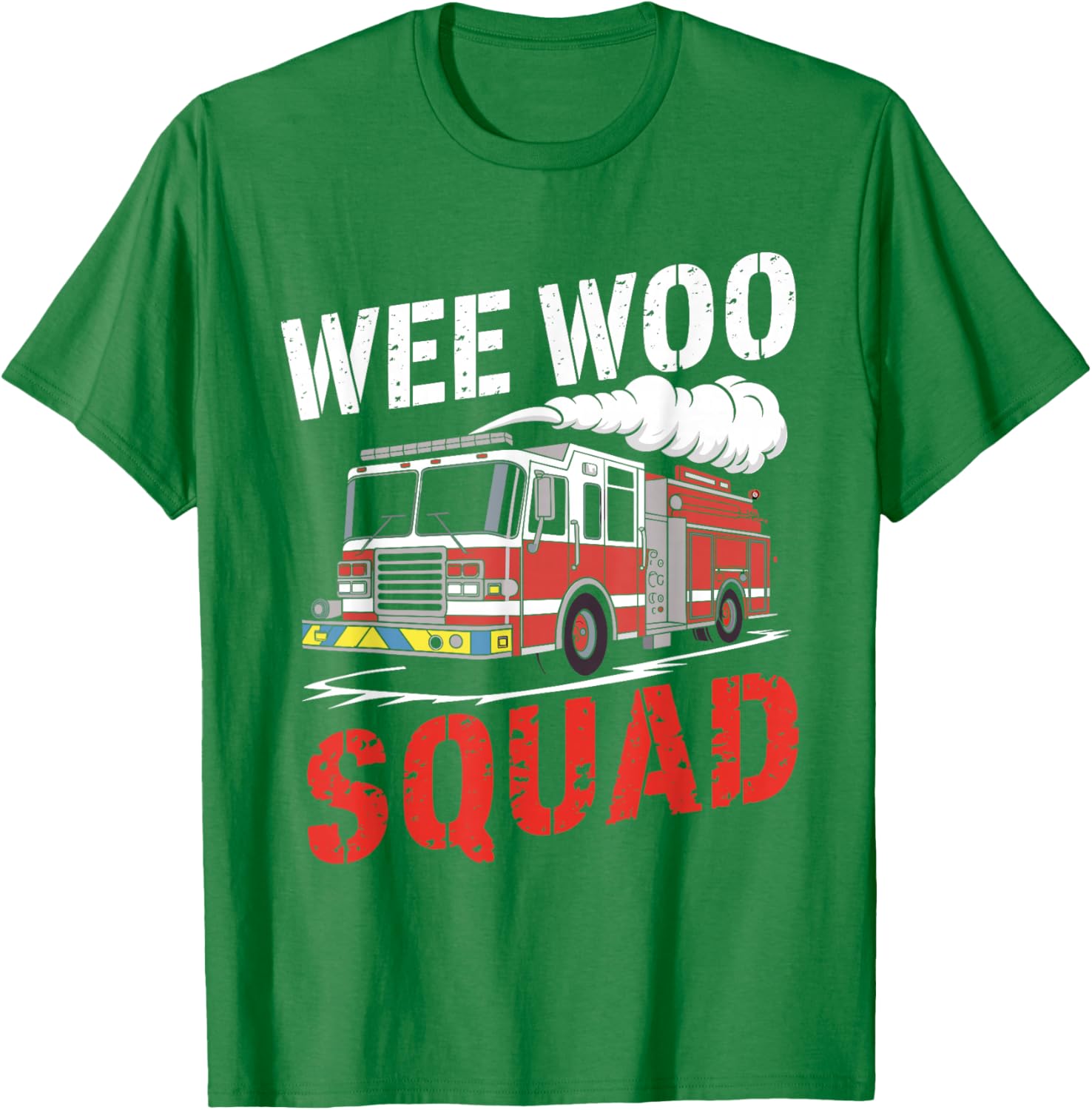 Wee Woo Squad Funny Firefighter Fire Truck T-Shirt for Men and Women - 5