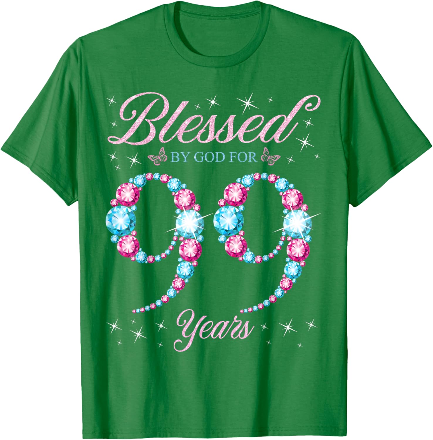 Blessed By God 99th Birthday Queen T-Shirt for Celebrating Her Legacy - 10
