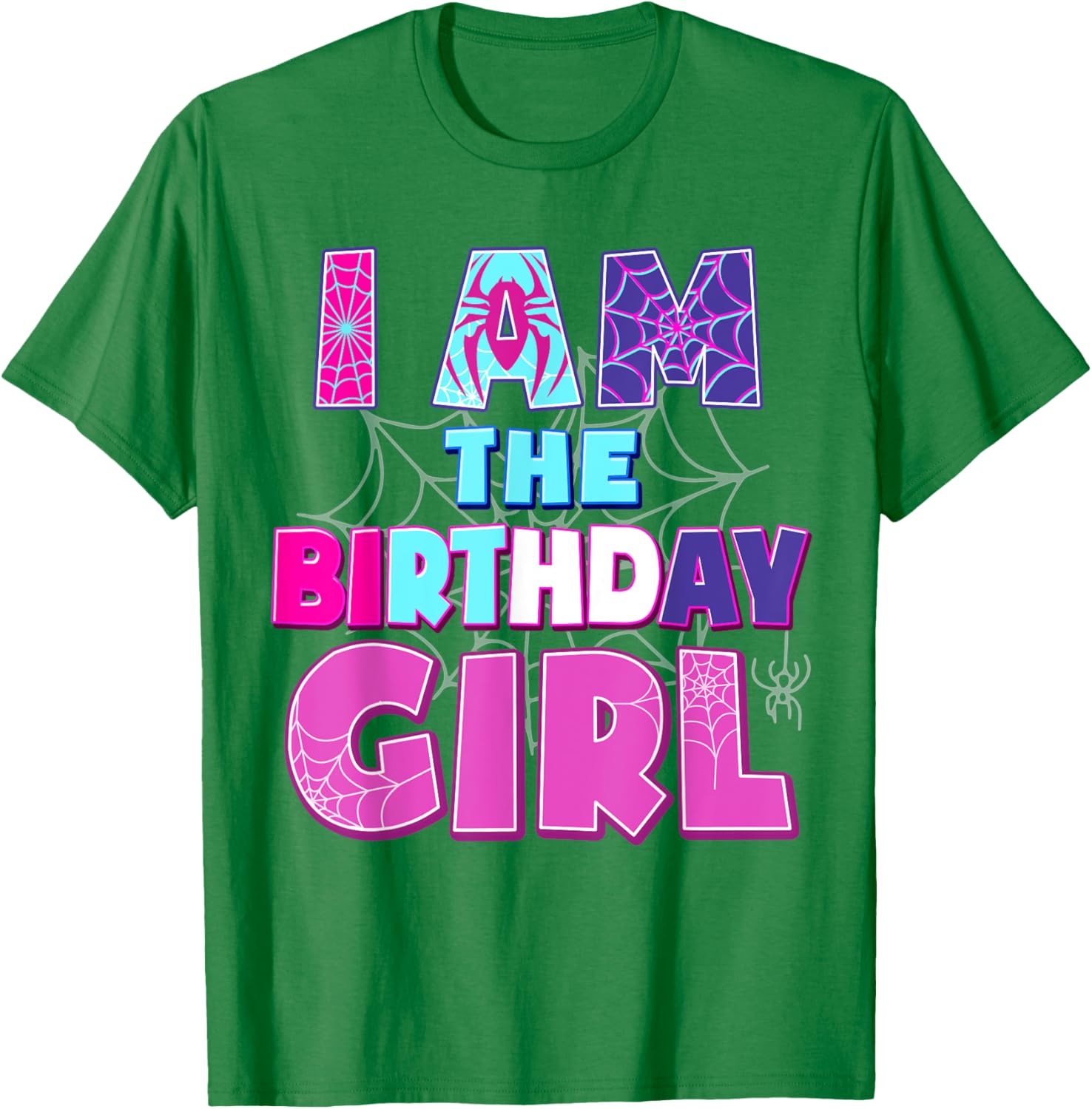 Funny Birthday Girl Spider T-Shirt for Birthday Party Fun - 8