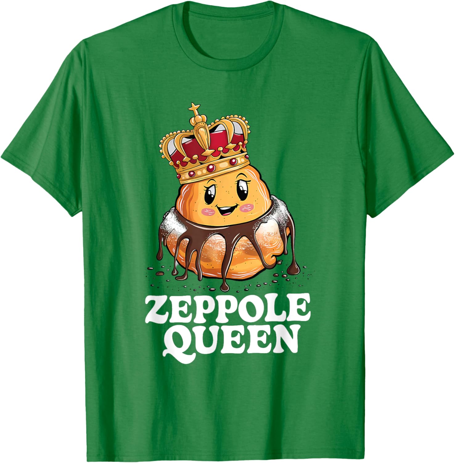 Zeppole Queen T-Shirt for Food Lovers - Fun and Stylish Design - 3