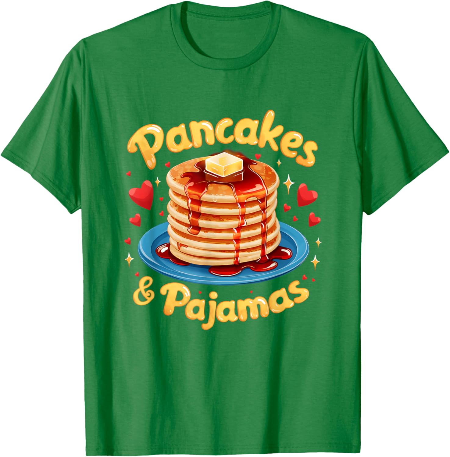 Adorable Pancakes And Pajamas Breakfast Fun Friends T-Shirt for Foodies - 1
