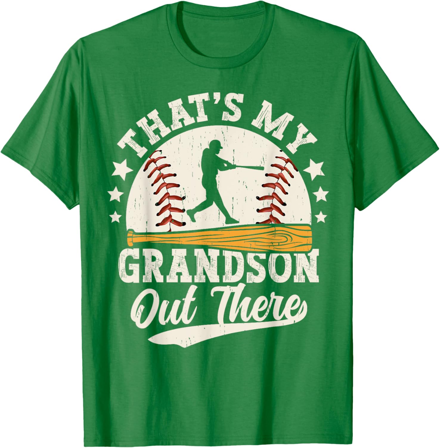 Baseball Grandma Grandpa That's My Grandson Out There T-Shirt - 10