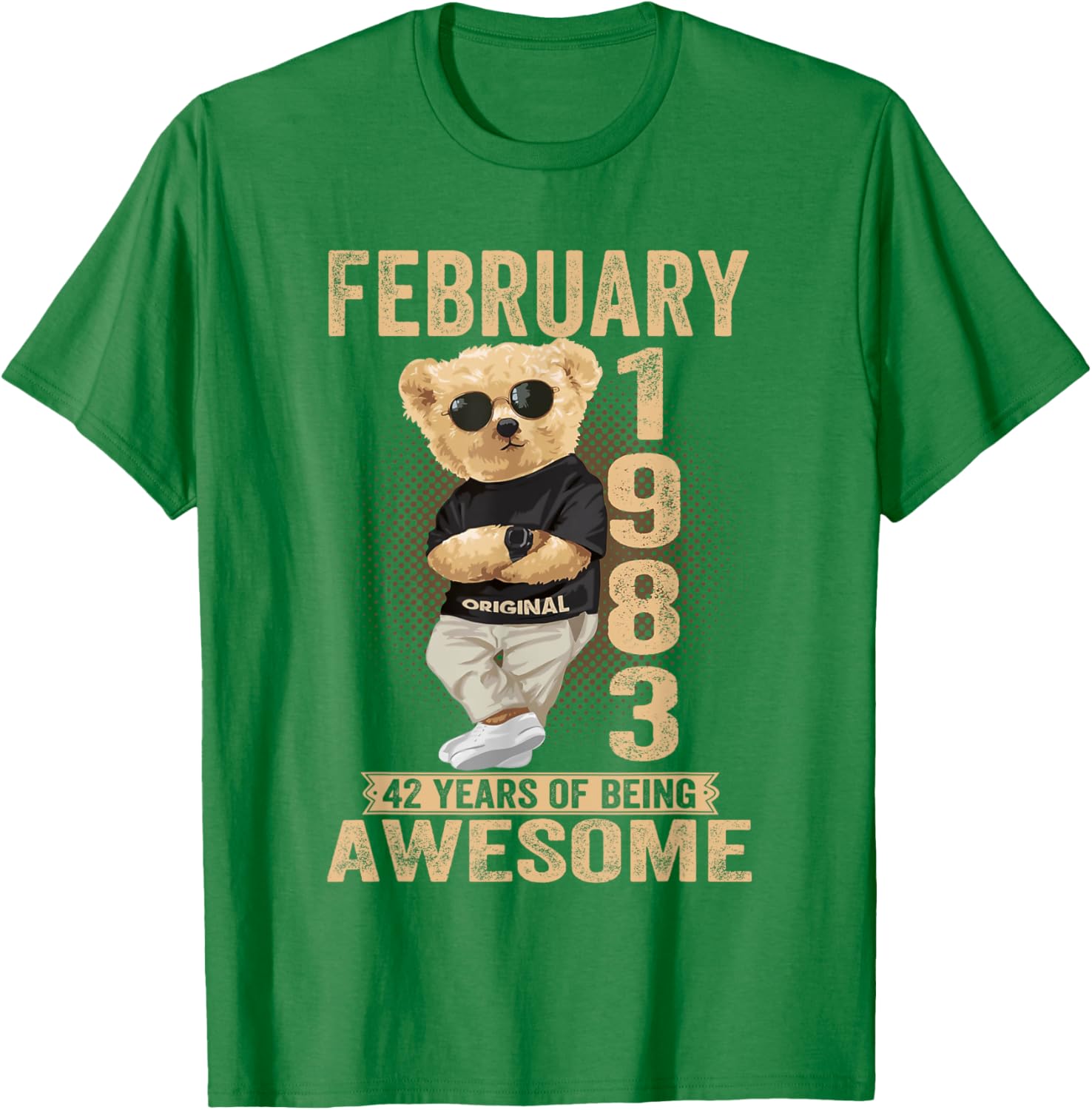 Awesome Teddy Bear T-Shirt for February 1983 Birthday Men and Women - 22