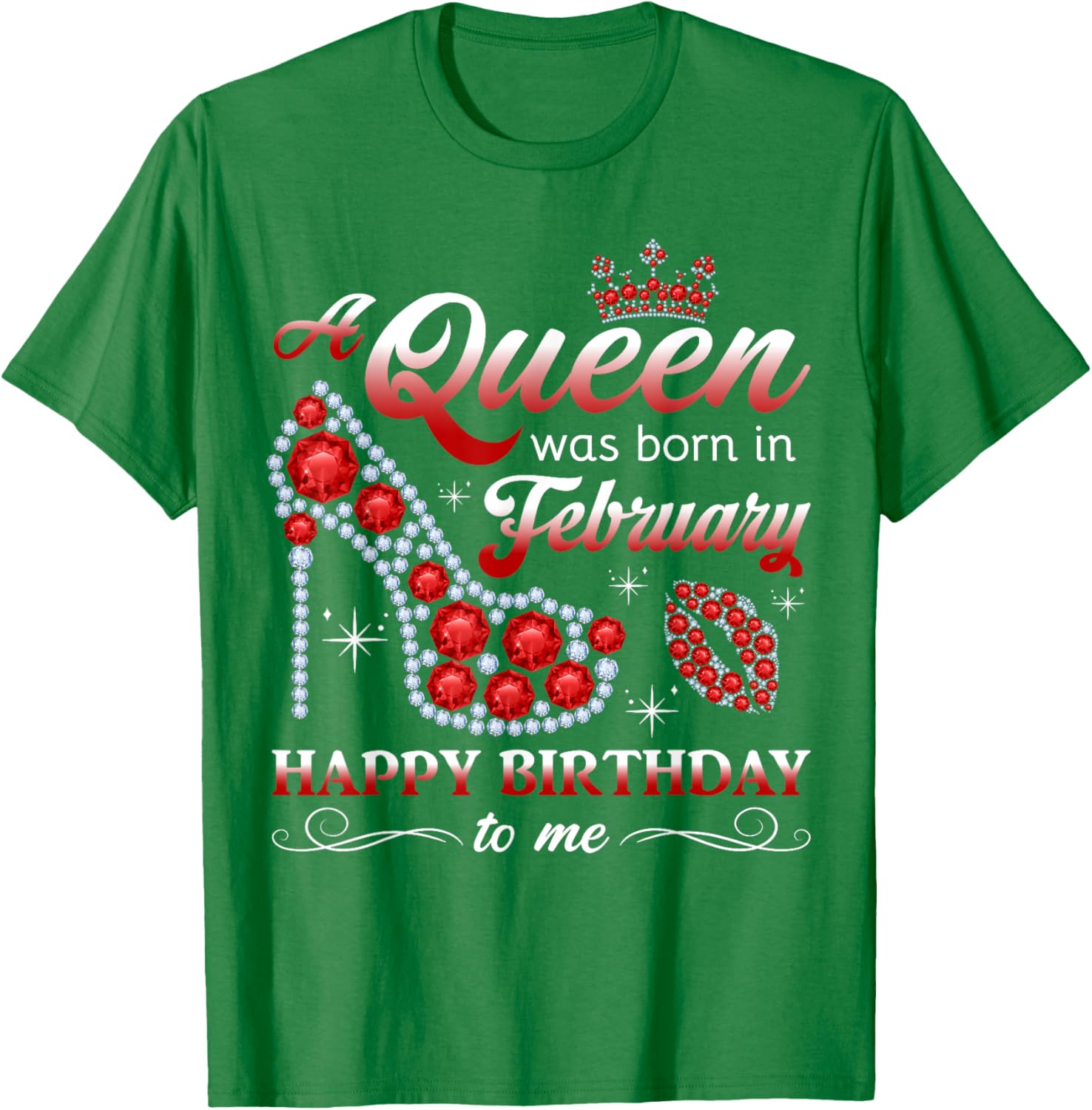 February Birthday Queen T-Shirt for Women and Girls - Celebrate in Style - 12