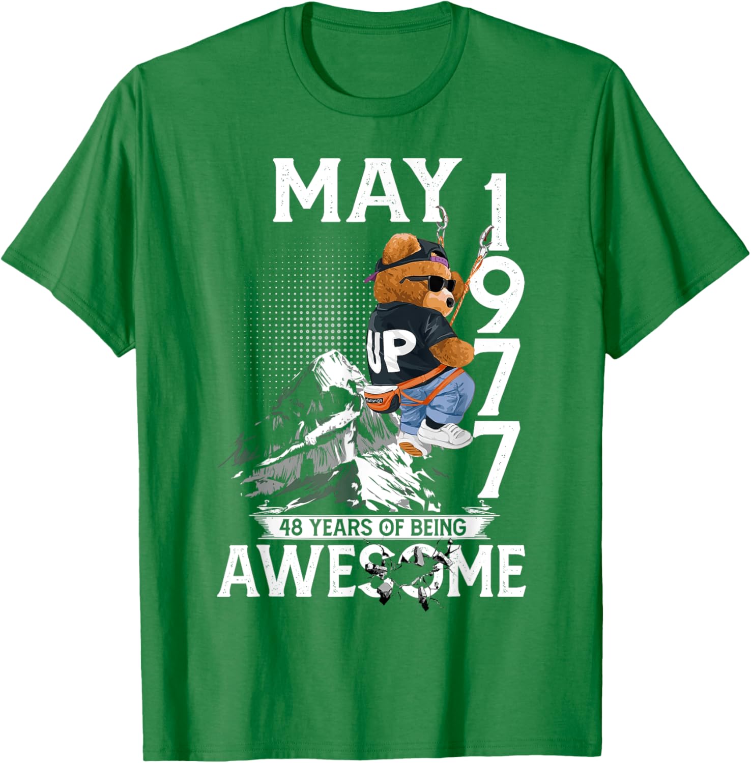 48th Birthday Bear Legends May 1977 T-Shirt for Men 48 Years Old - 15