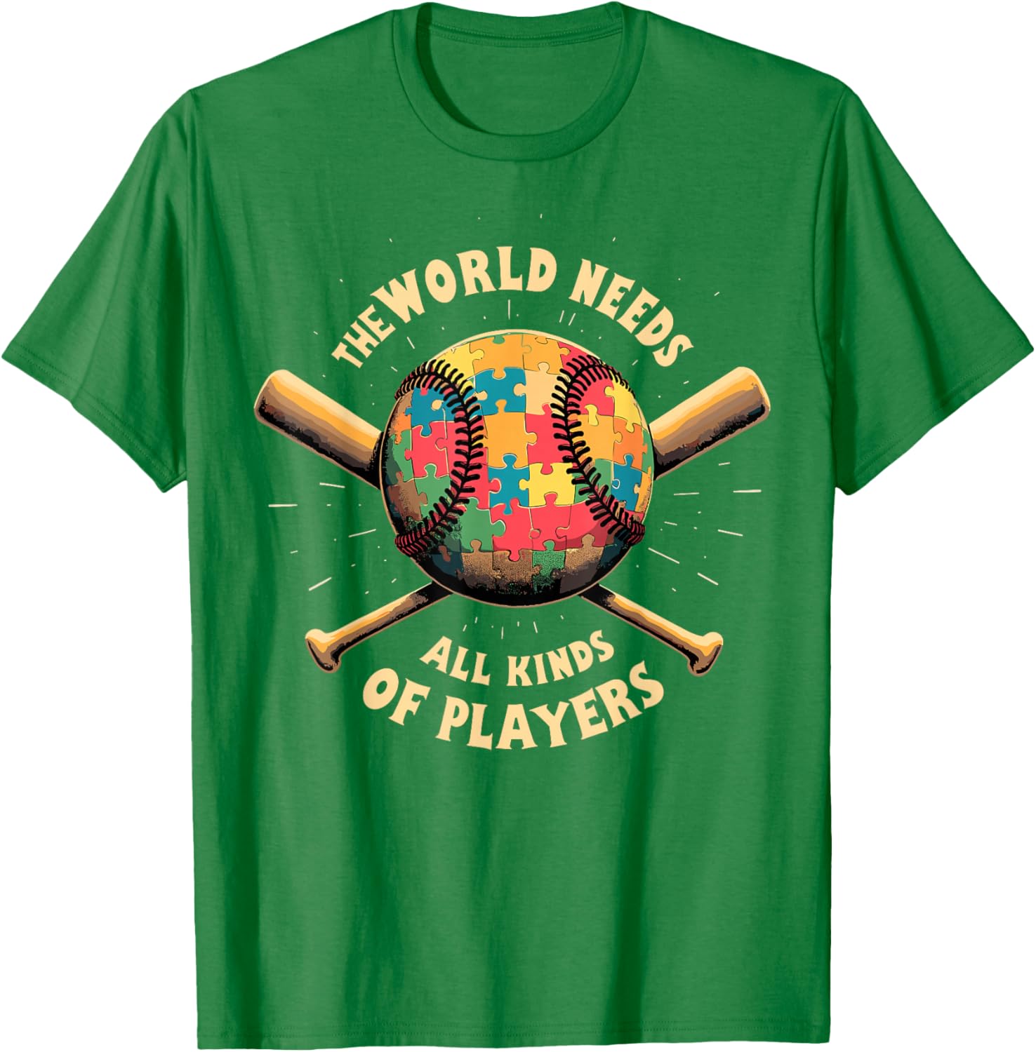 Autism Awareness Support T-Shirt for Baseball Players and Fans - 23