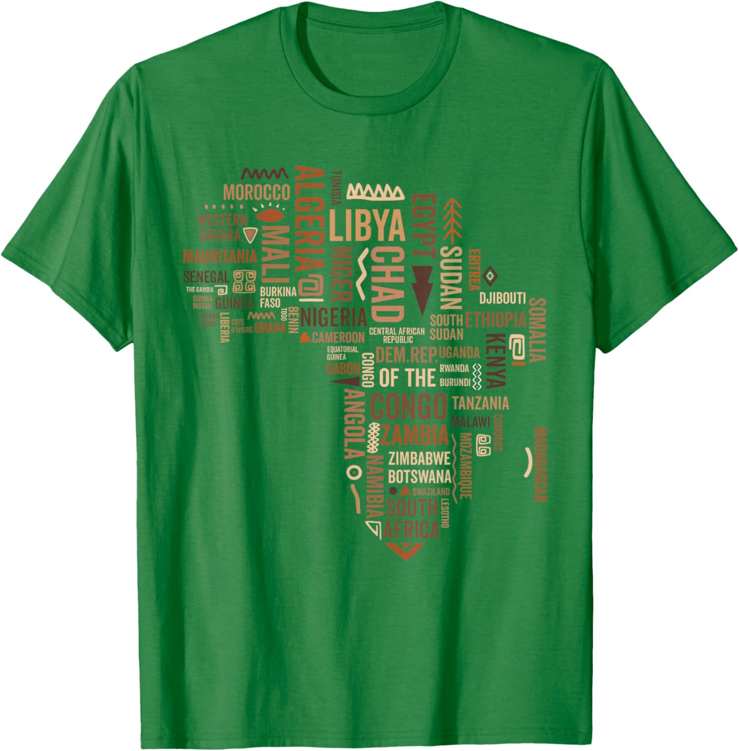 Africa Map Black History Pride T-Shirt for African American Culture - 8
