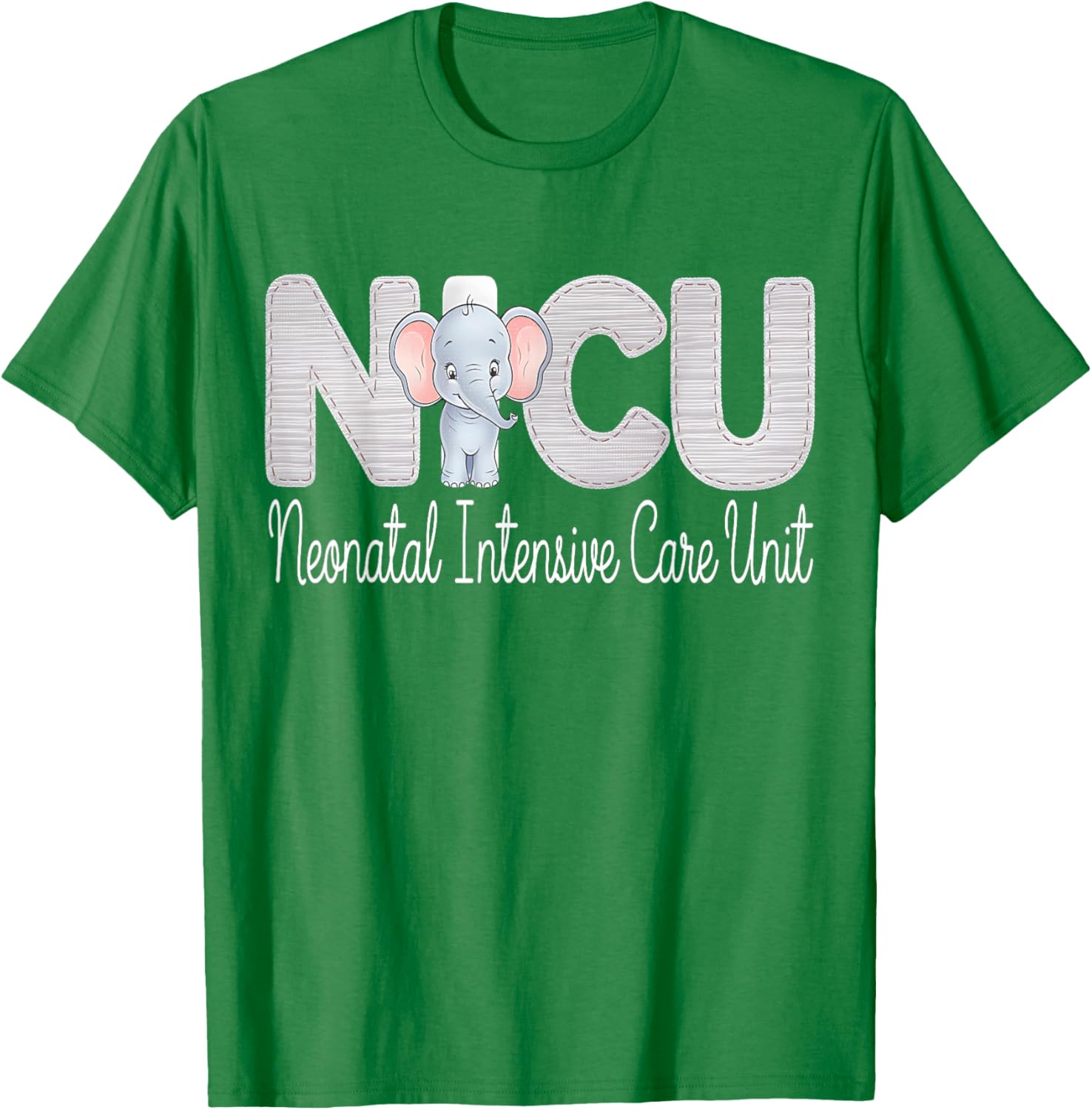 Cute Neonatal ICU Nurse Elephant T-Shirt for NICU RNs and Staff - 15