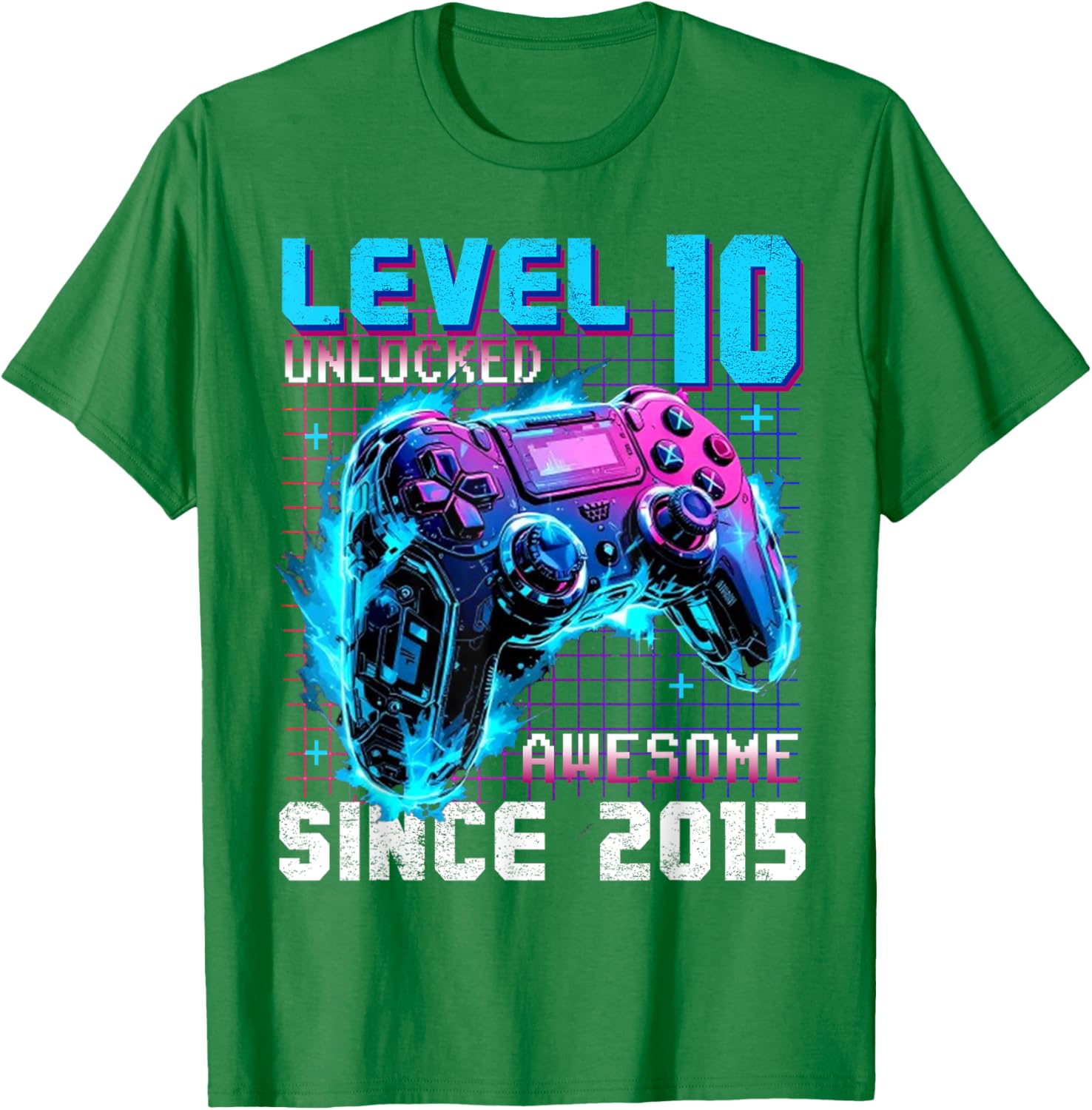 Level 10 Unlocked Gaming T-Shirt for 10th Birthday Celebration - 1