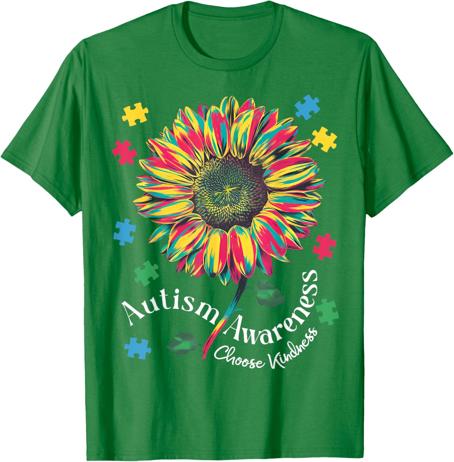 Autism Awareness Choose Kindness T-Shirt for Boys and Girls - 3