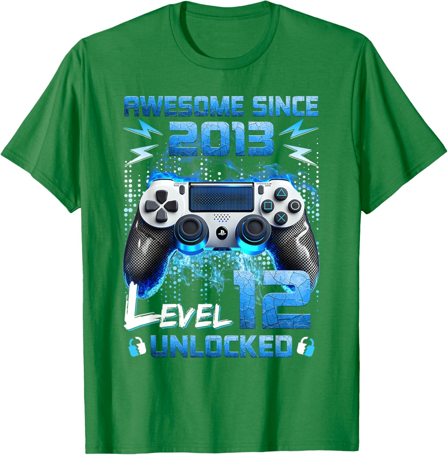 Level 12 Unlocked Video Gamer T-Shirt for 12 Year Old Birthday Fun - 21