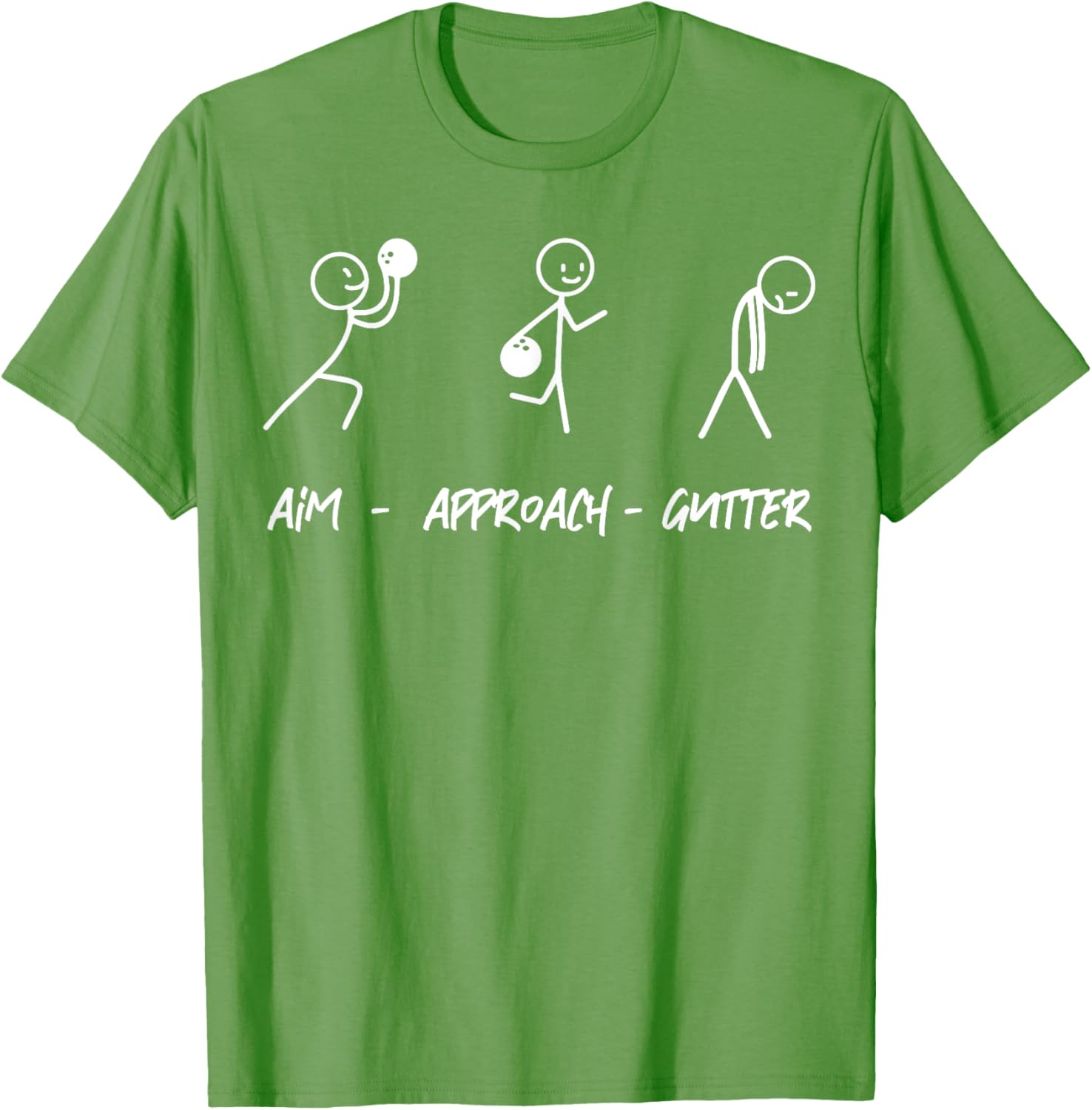 Aim Gutter Bowler T-Shirt for Bowling Lovers - Fun and Comfortable Wear - 11
