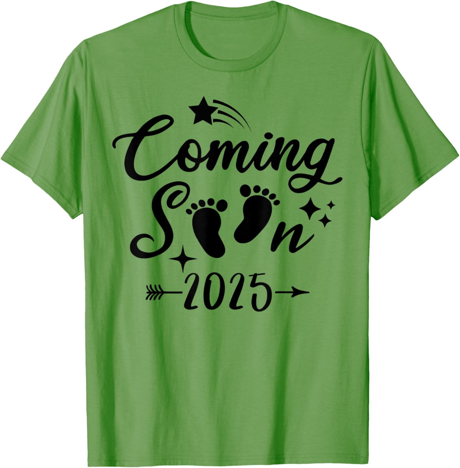 Baby Coming Soon 2025 Newborn Reveal T-Shirt for Expecting Parents - 1