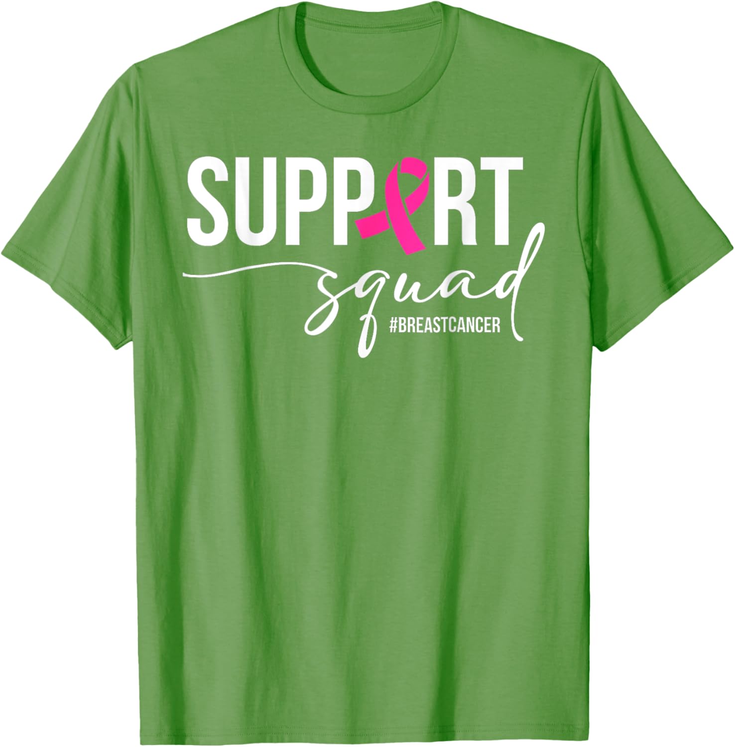 Breast Cancer Warrior Support Squad T-Shirt for Awareness and Empowerment - 24