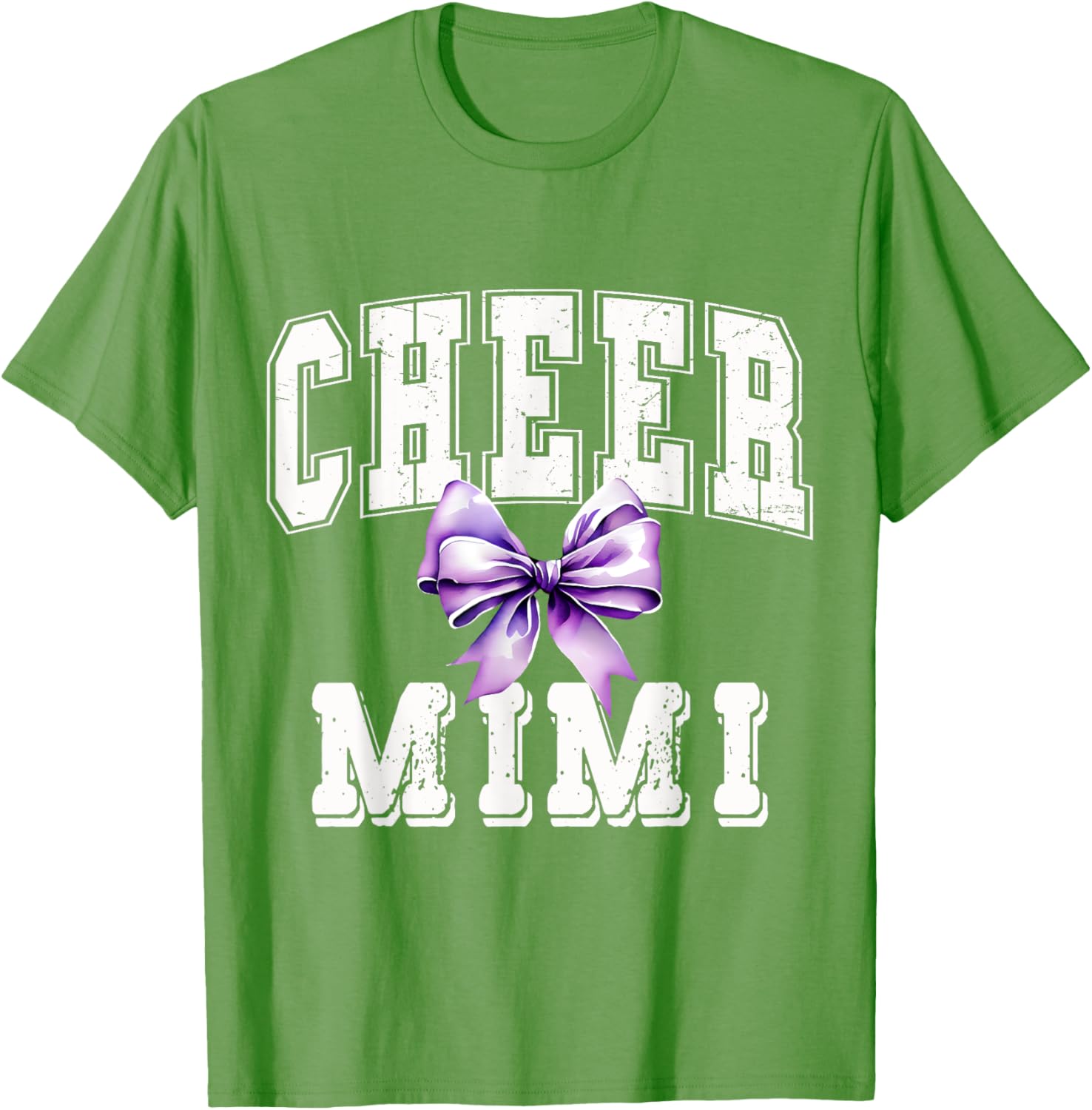 Cheer MIMI Coquette Purple Bow Cheerleader T-Shirt for Stylish Fans - 2